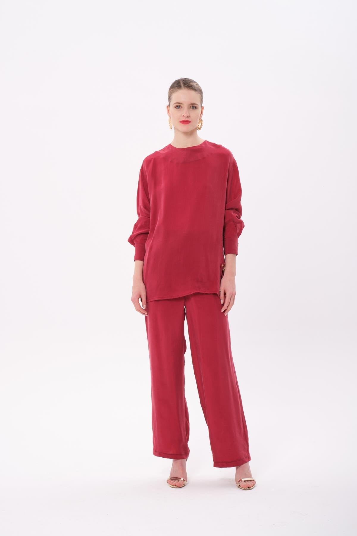 Missemramiss Seta Pantolonlu Takım 4786