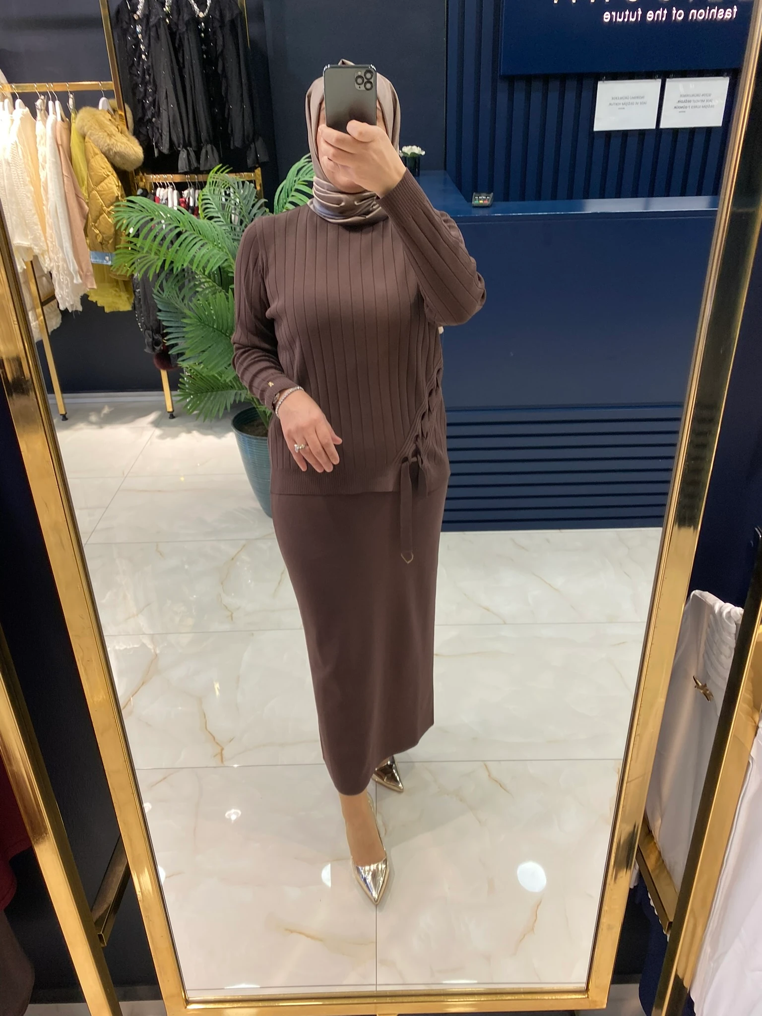 NİLİWİ TRİKO 3090 YANI VEREV PARÇALI TUNİK