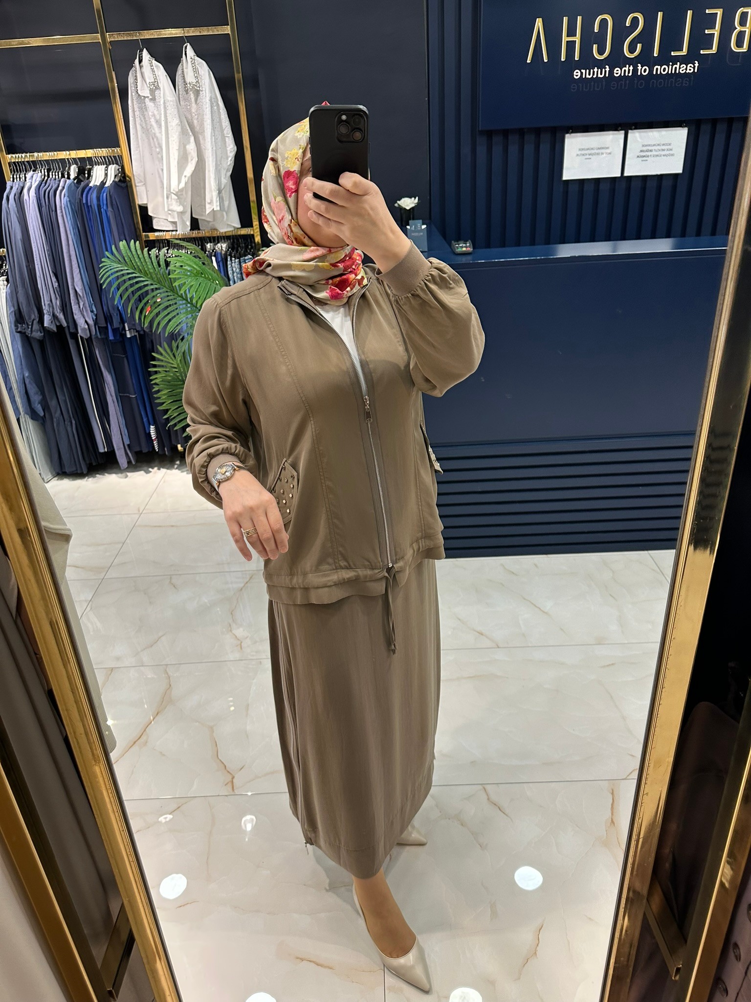 Heddy Eteği Fermuar Detaylı Takım 25411