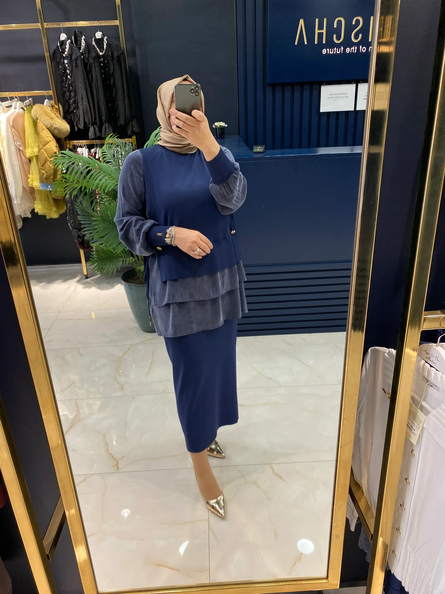 NİLİWİ TRİKO 3107 KATLI KUPRA TUNİK