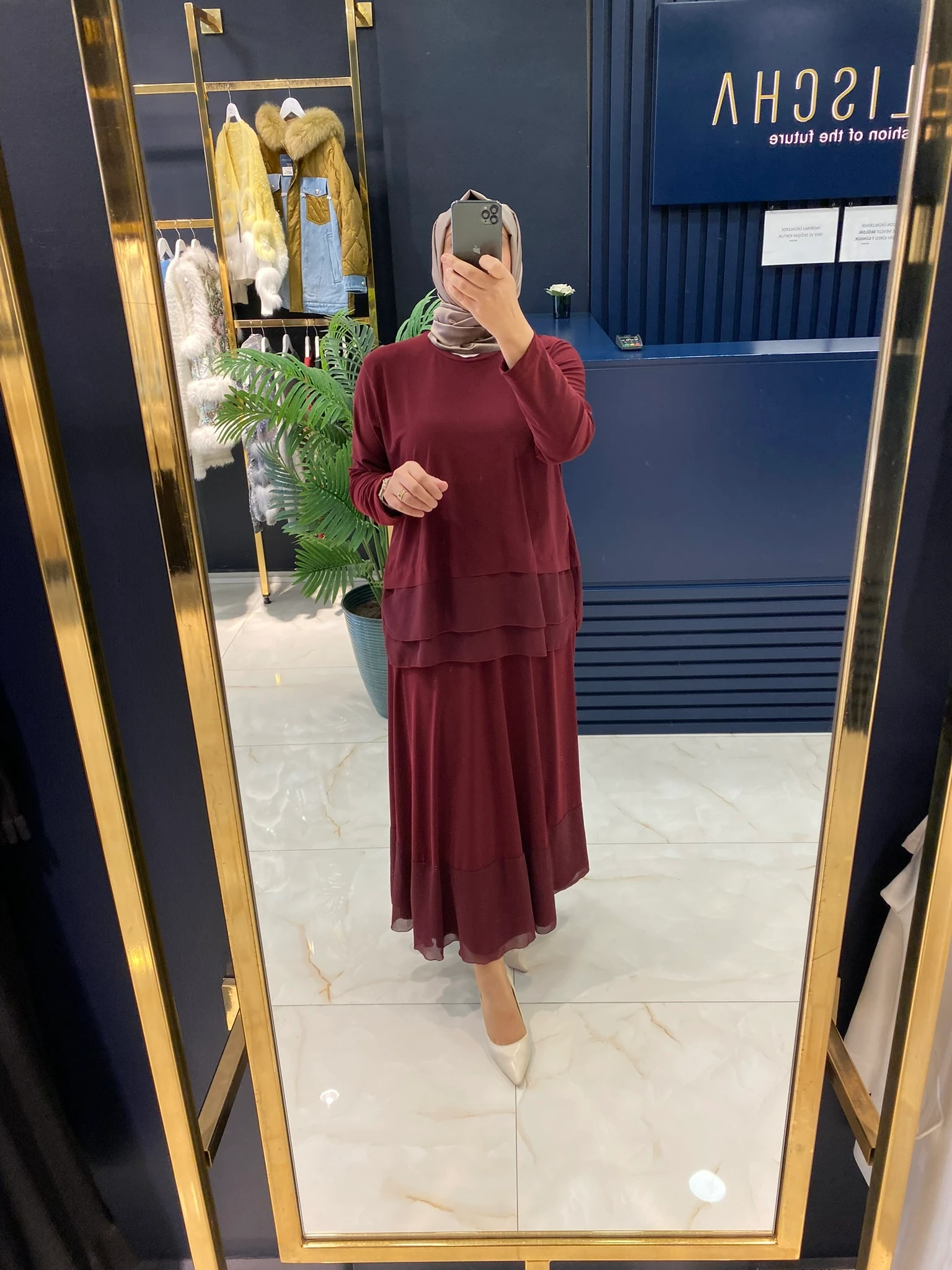 Belischa Şifon Detaylı Sandy Etekli Takım 0517