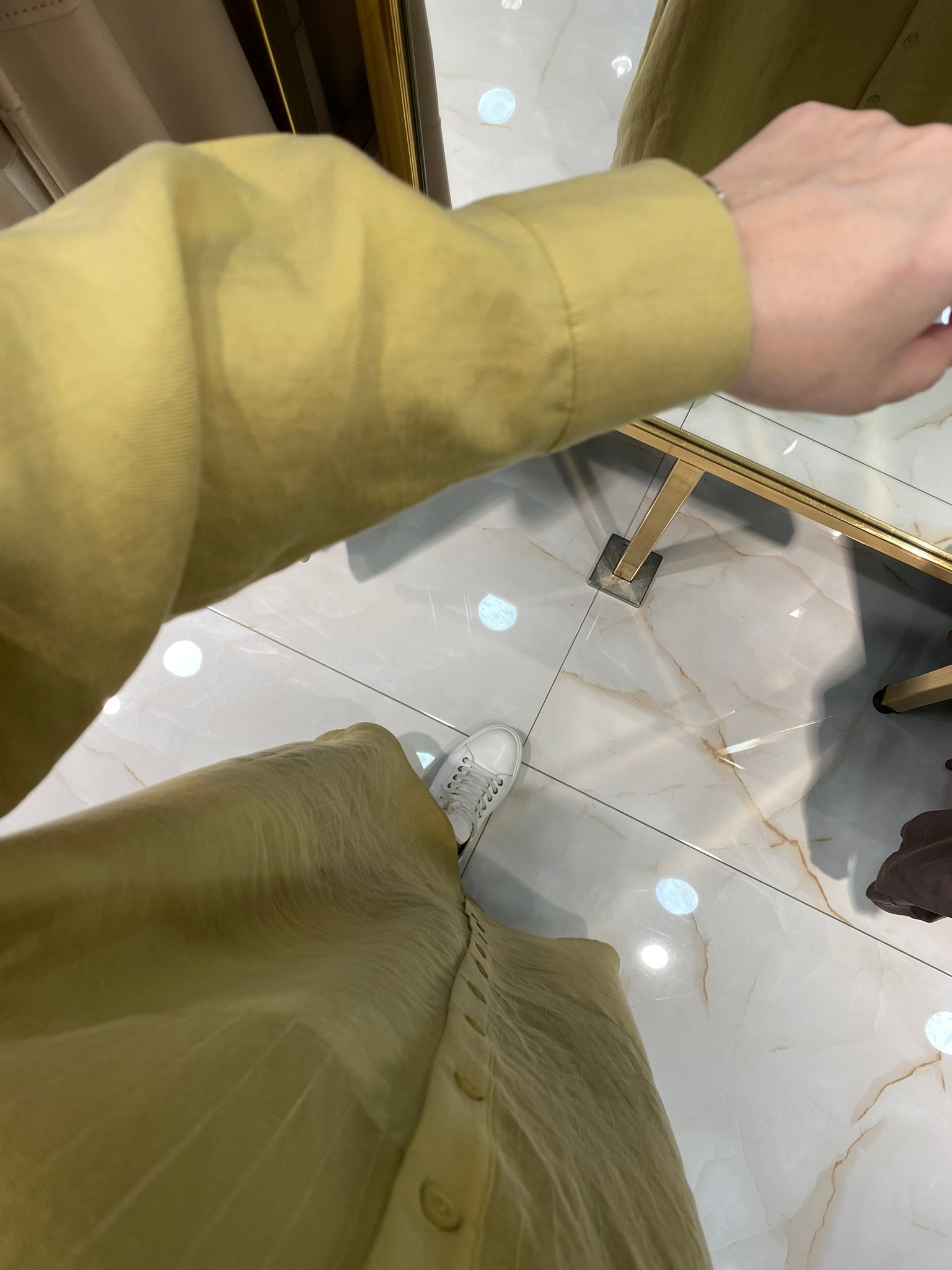 Heddy Çizgili Tensel Gömlek Elbise 25242
