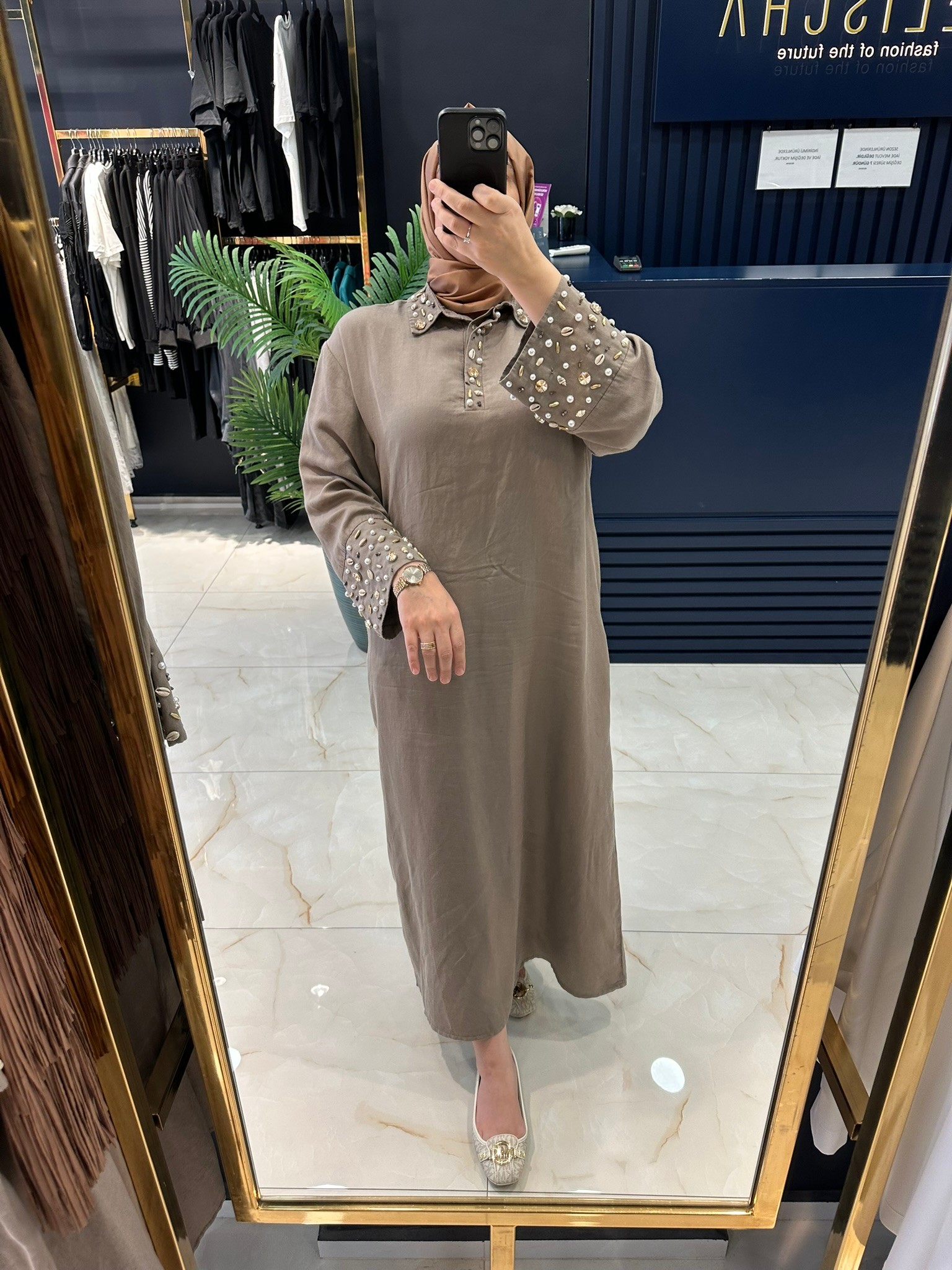 Missemramiss Linen Keten Elbise 4834