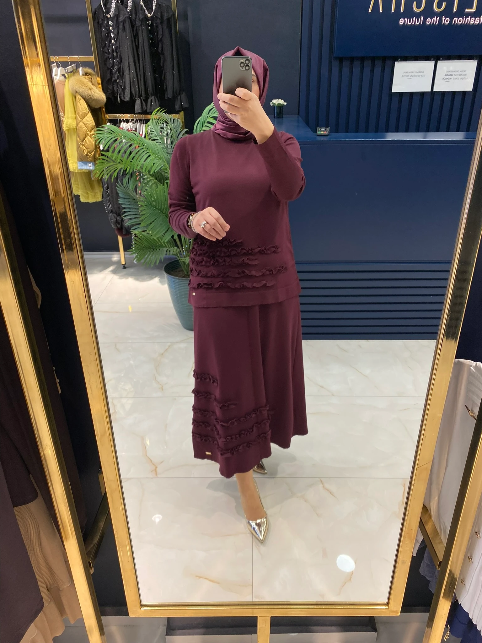 NİLİWİ TRİKO 3080 FIRFIRLI ETEKLİ TAKIM