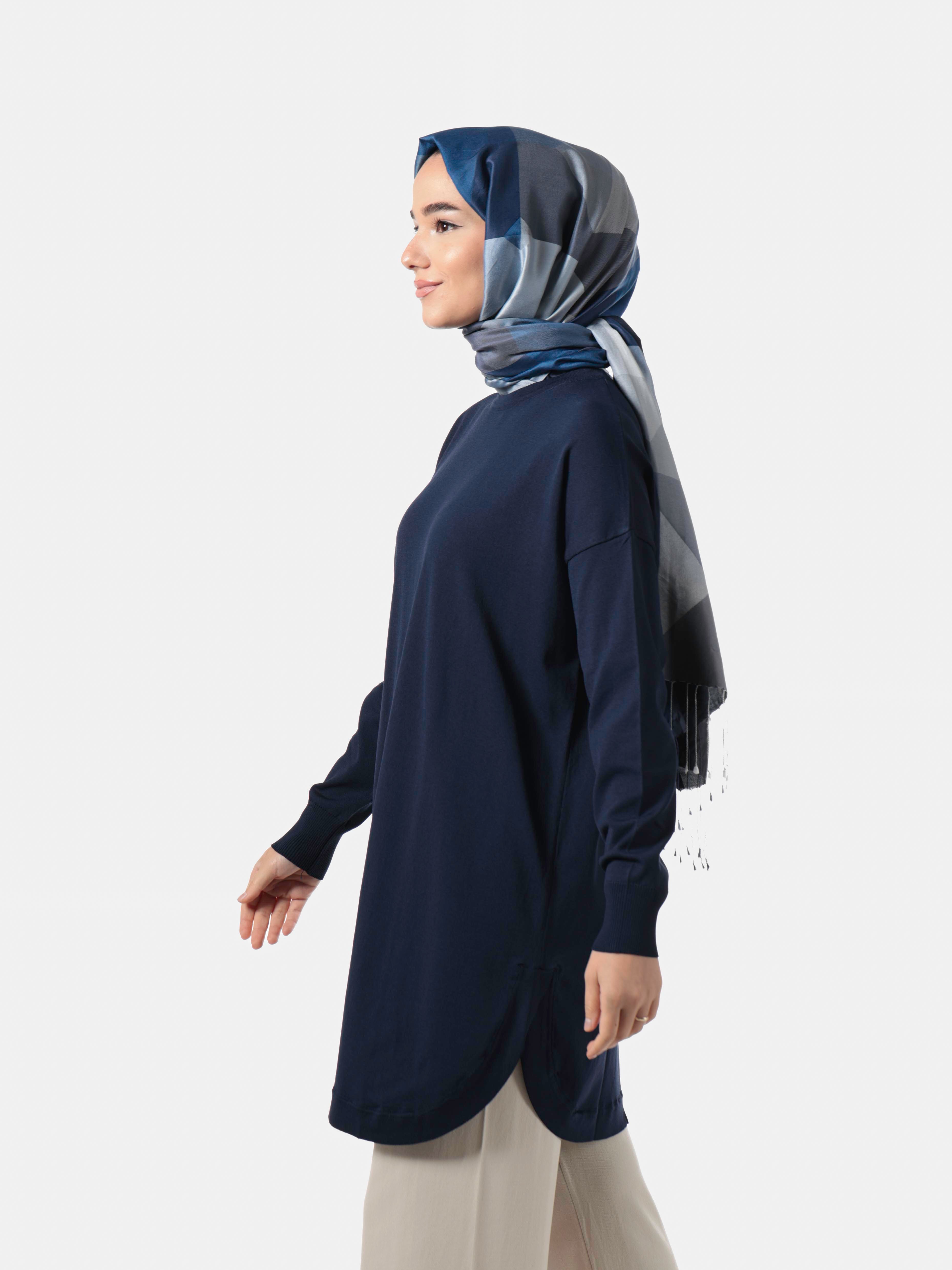 Nuss Merserize Tunik 1200-LACİVERT