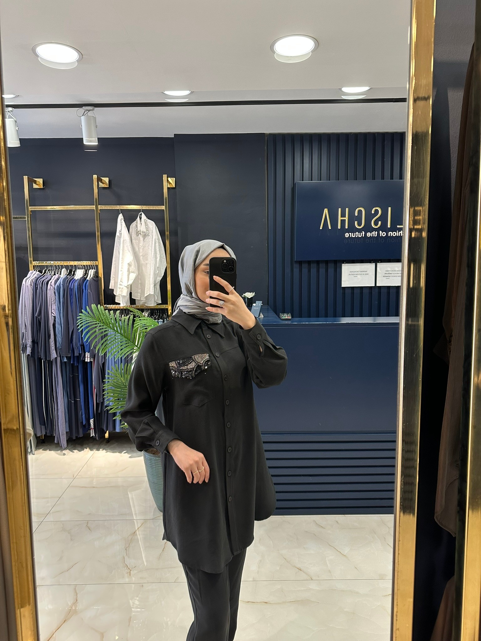 Heddy Ön Cebi İşlemeli Keten Pantolonlu Takım 25413