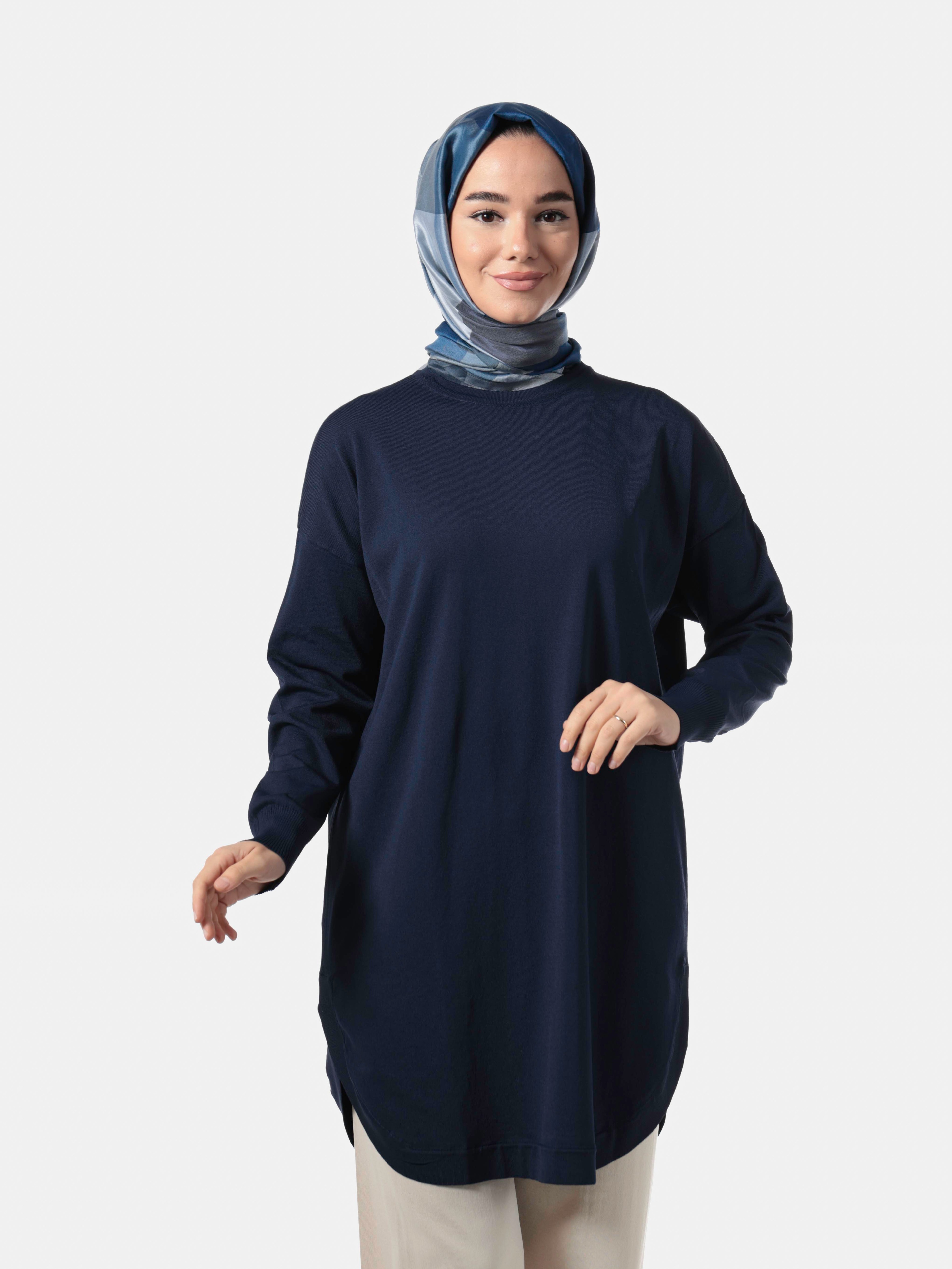 Nuss Merserize Tunik 1200-LACİVERT