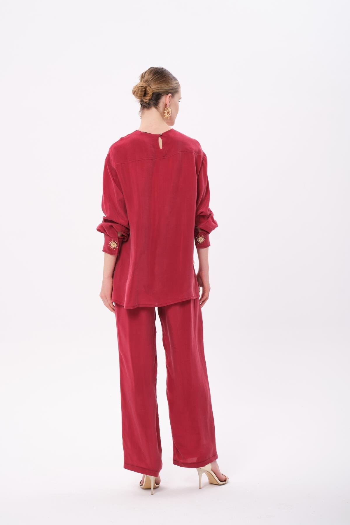 Missemramiss Seta Pantolonlu Takım 4786