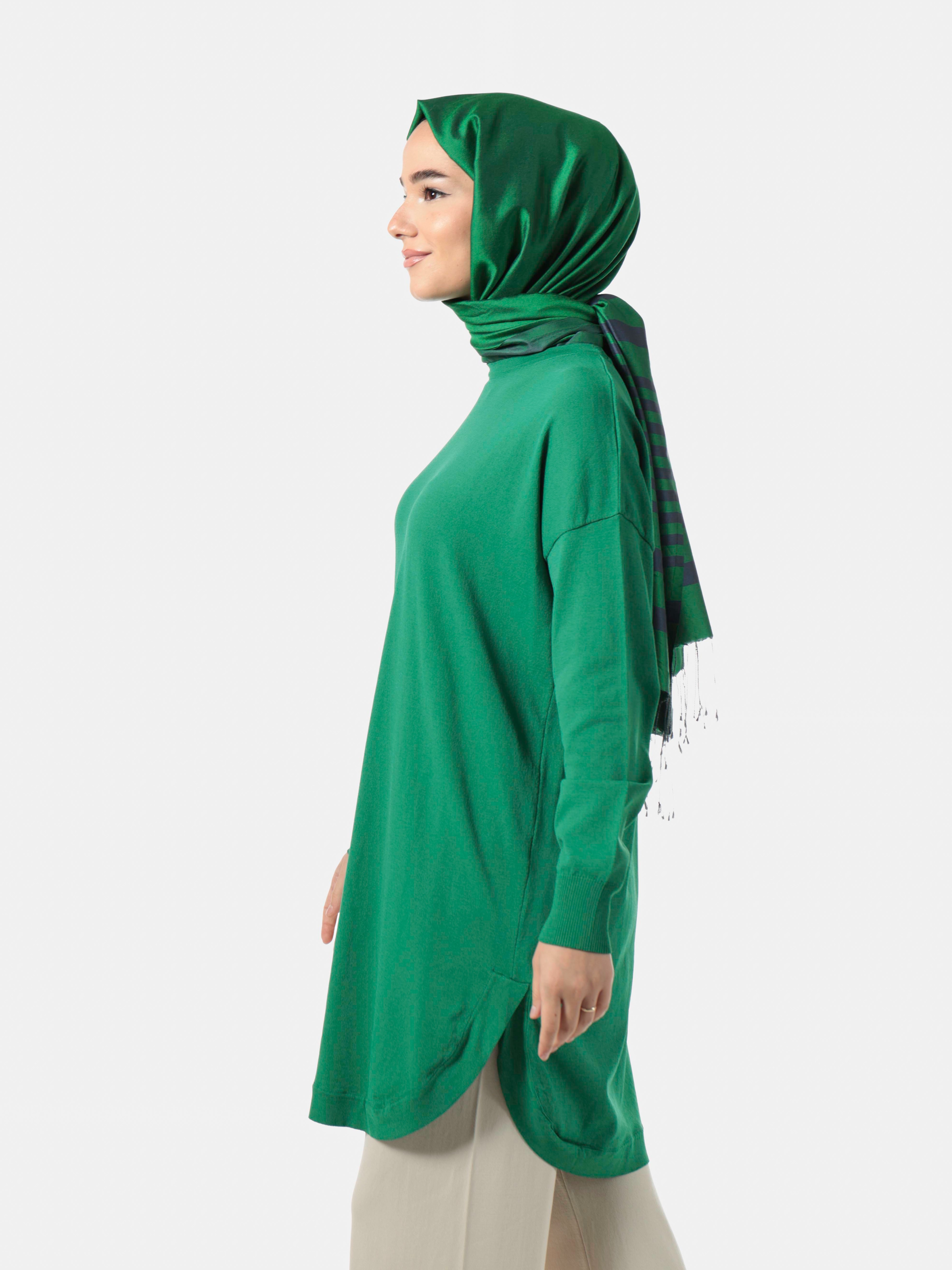 Nuss Merserize Tunik 1200-B.YEŞİL