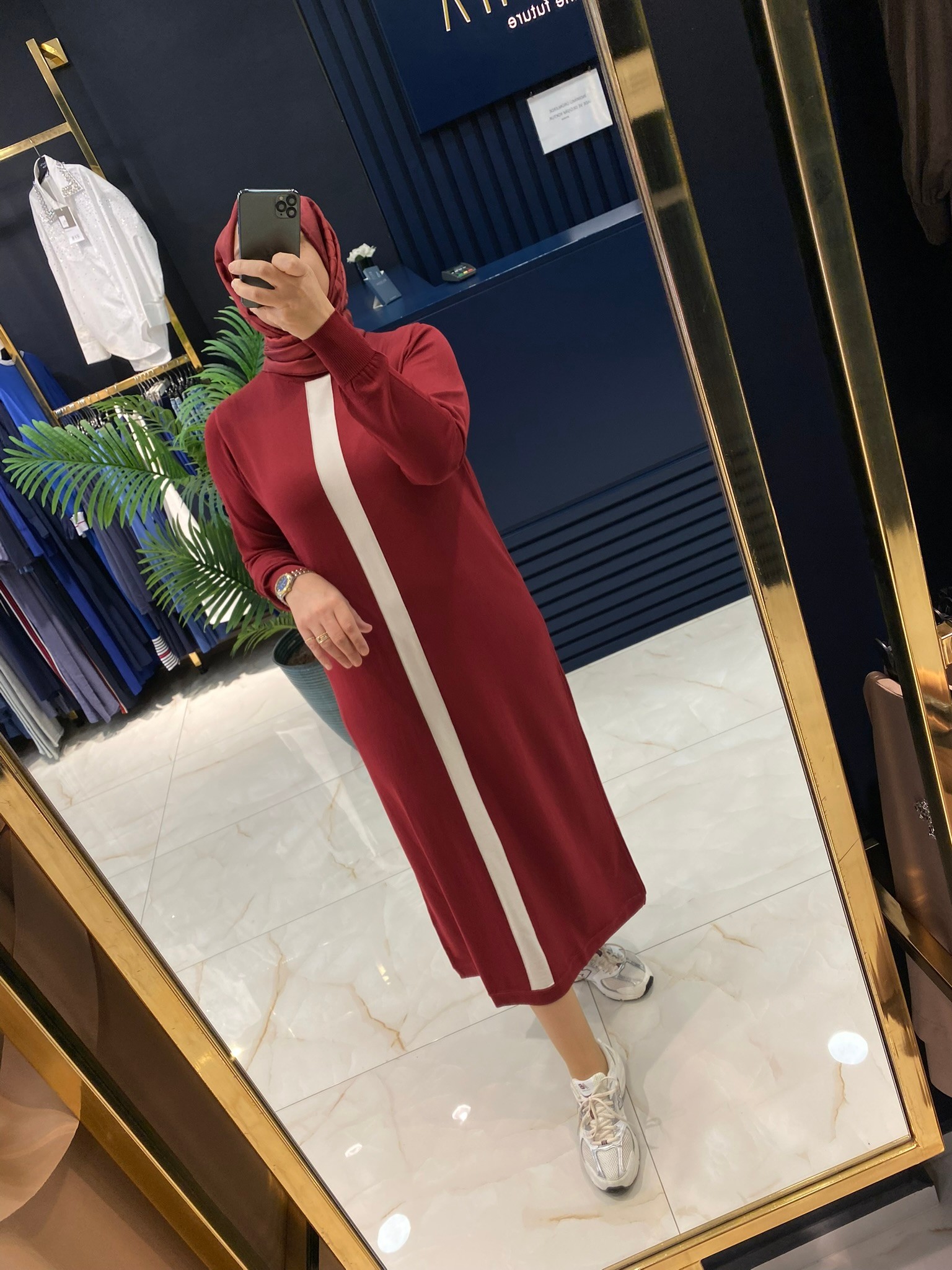 Nuvee Şeritli Elbise 063