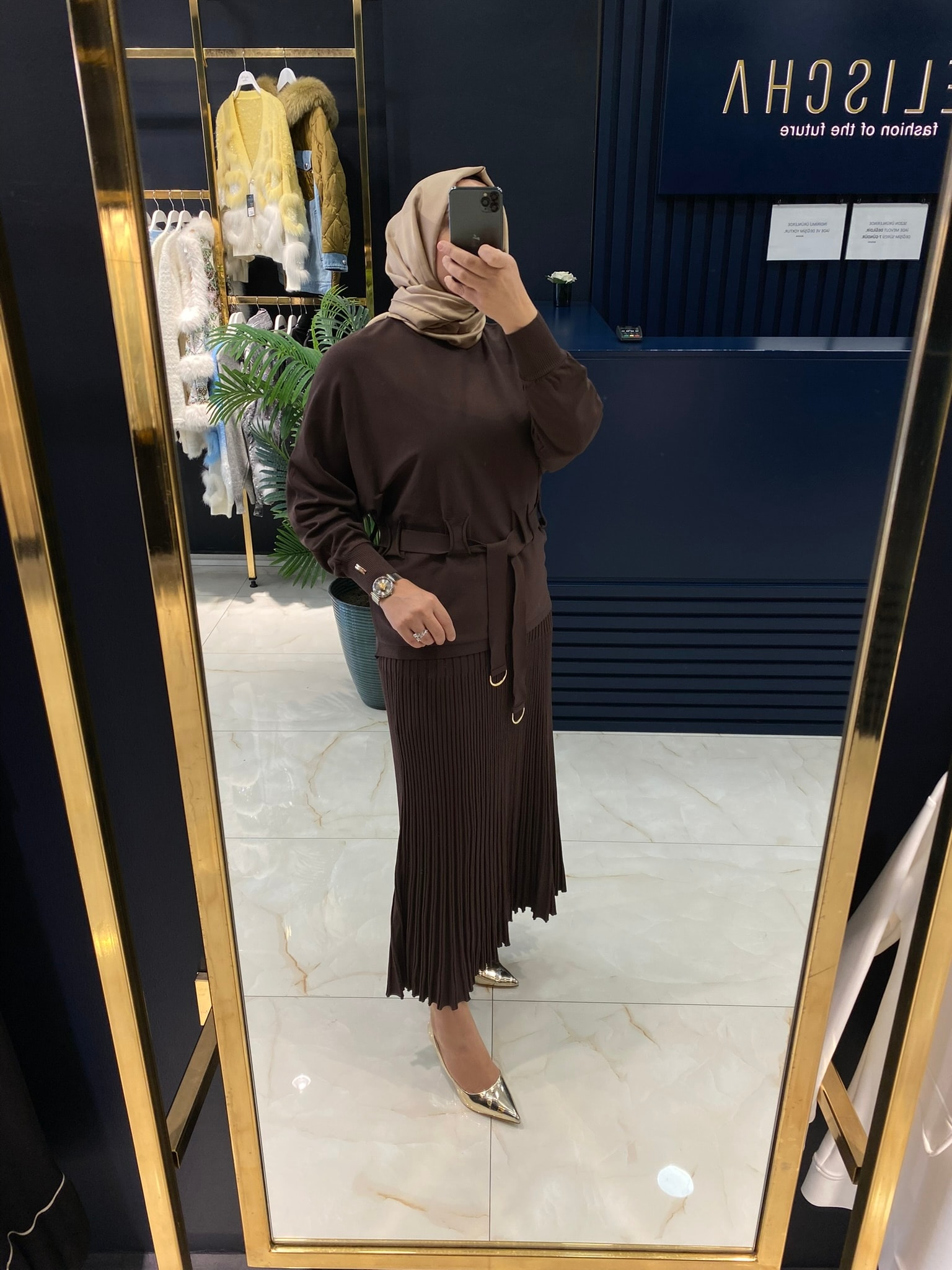 NİLİWİ TRİKO 3083 YARASA KOL KUŞAKLI BLUZ