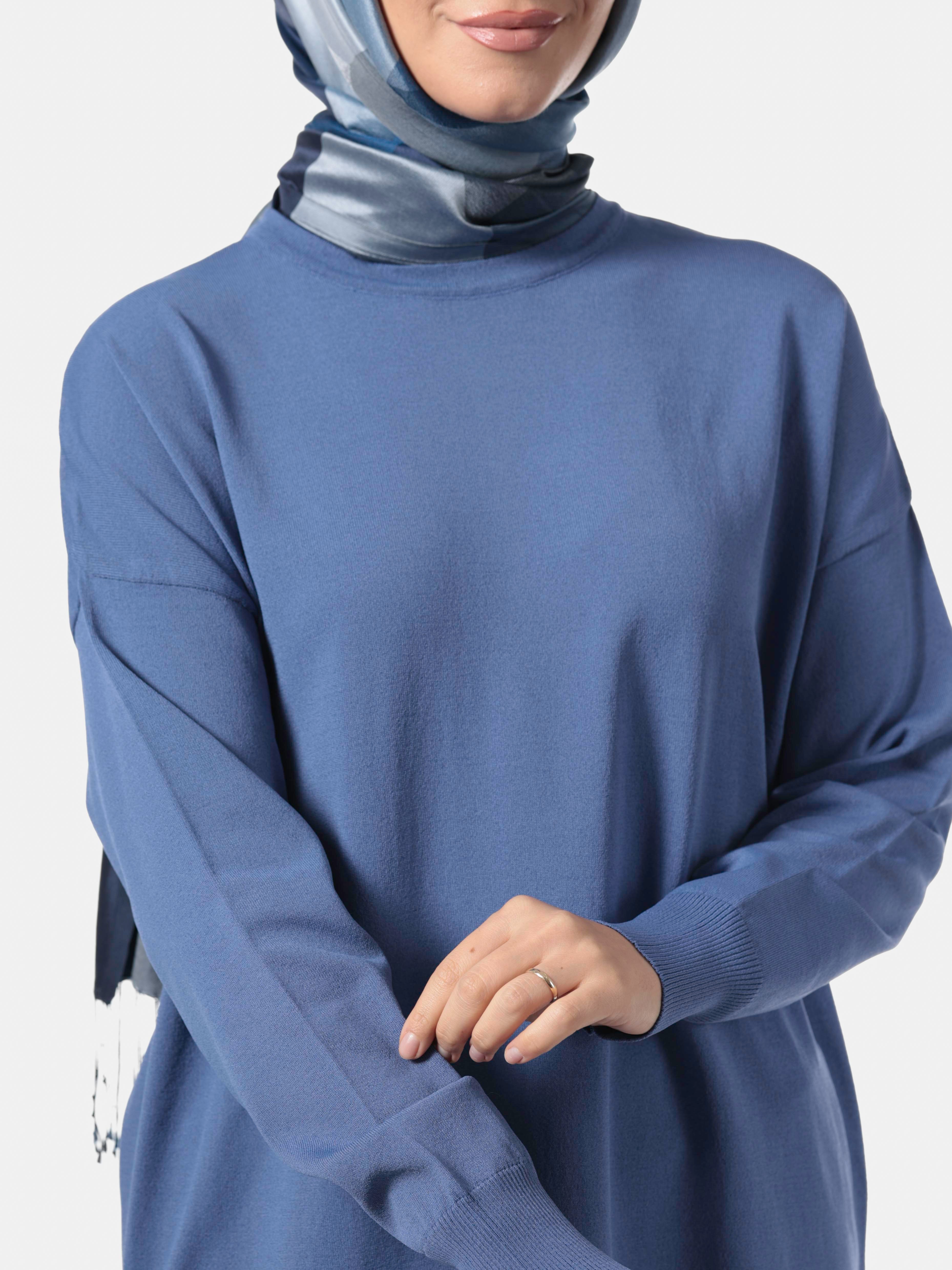 Nuss Merserize Tunik 1200-İNDİGOMAVİ