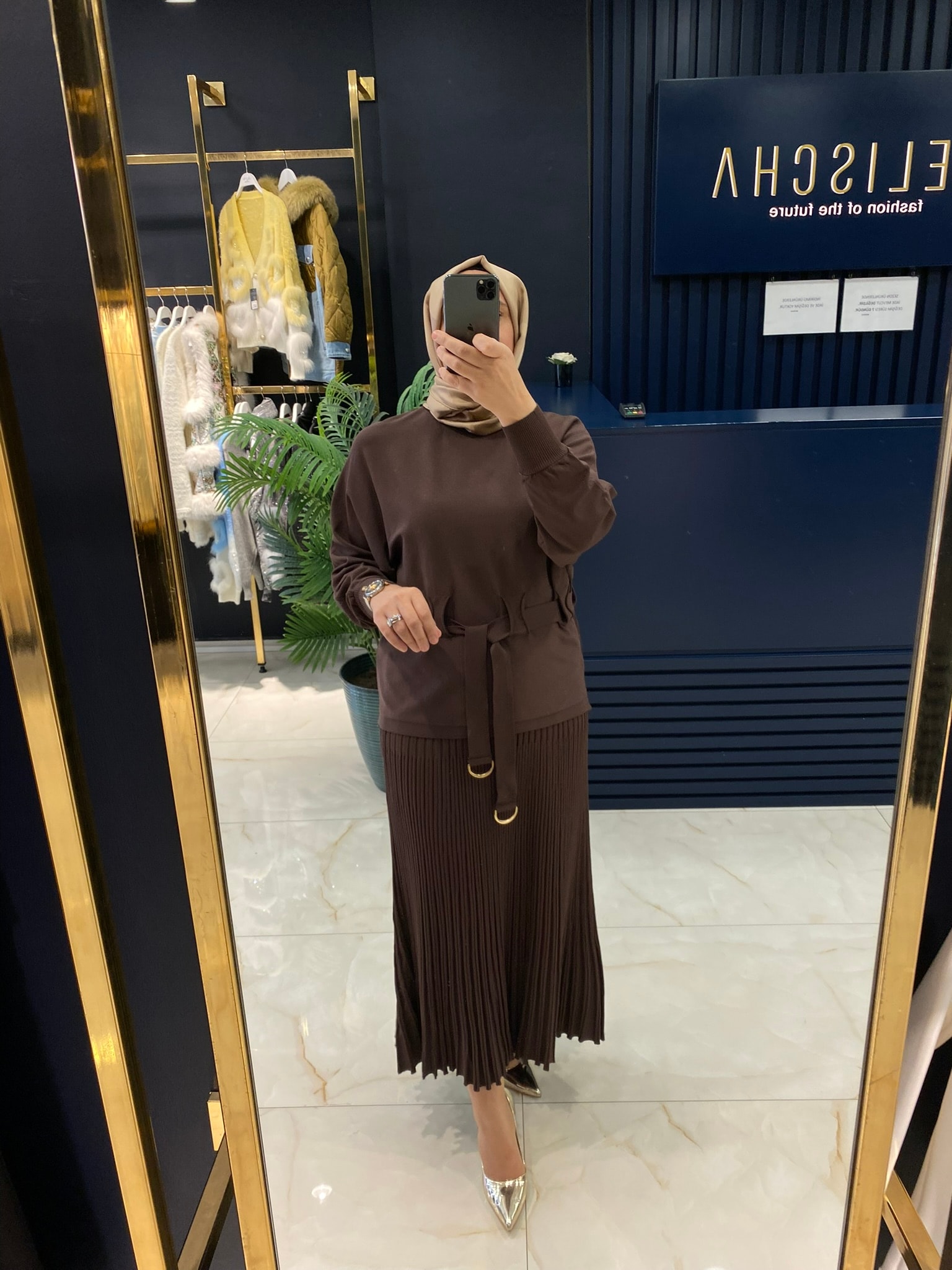 NİLİWİ TRİKO 3083 YARASA KOL KUŞAKLI BLUZ