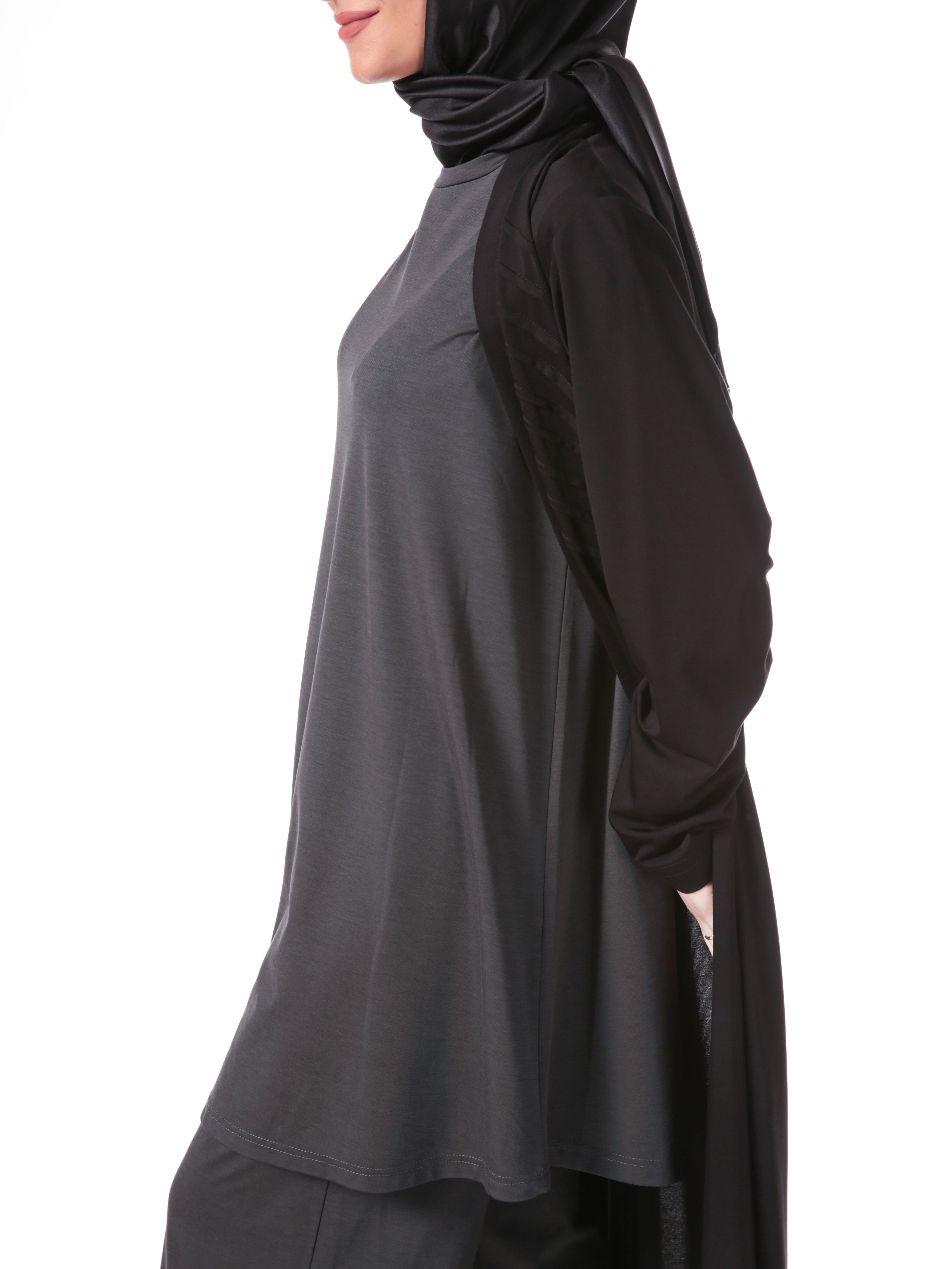 Heddy Kolsuz Bambu Tunik 24337-GRİ