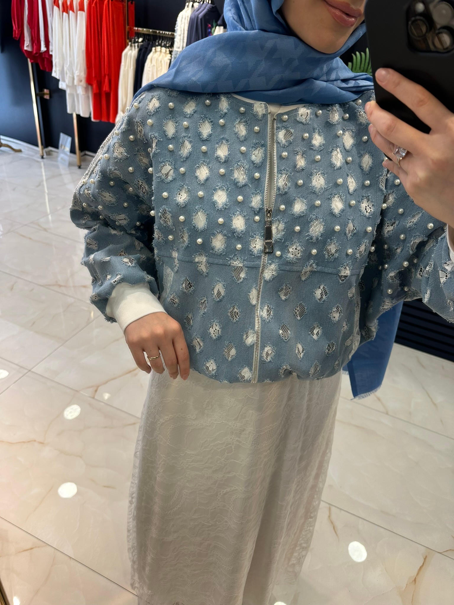Missemramiss Cielo Bomber Tül Etek Takım 4815
