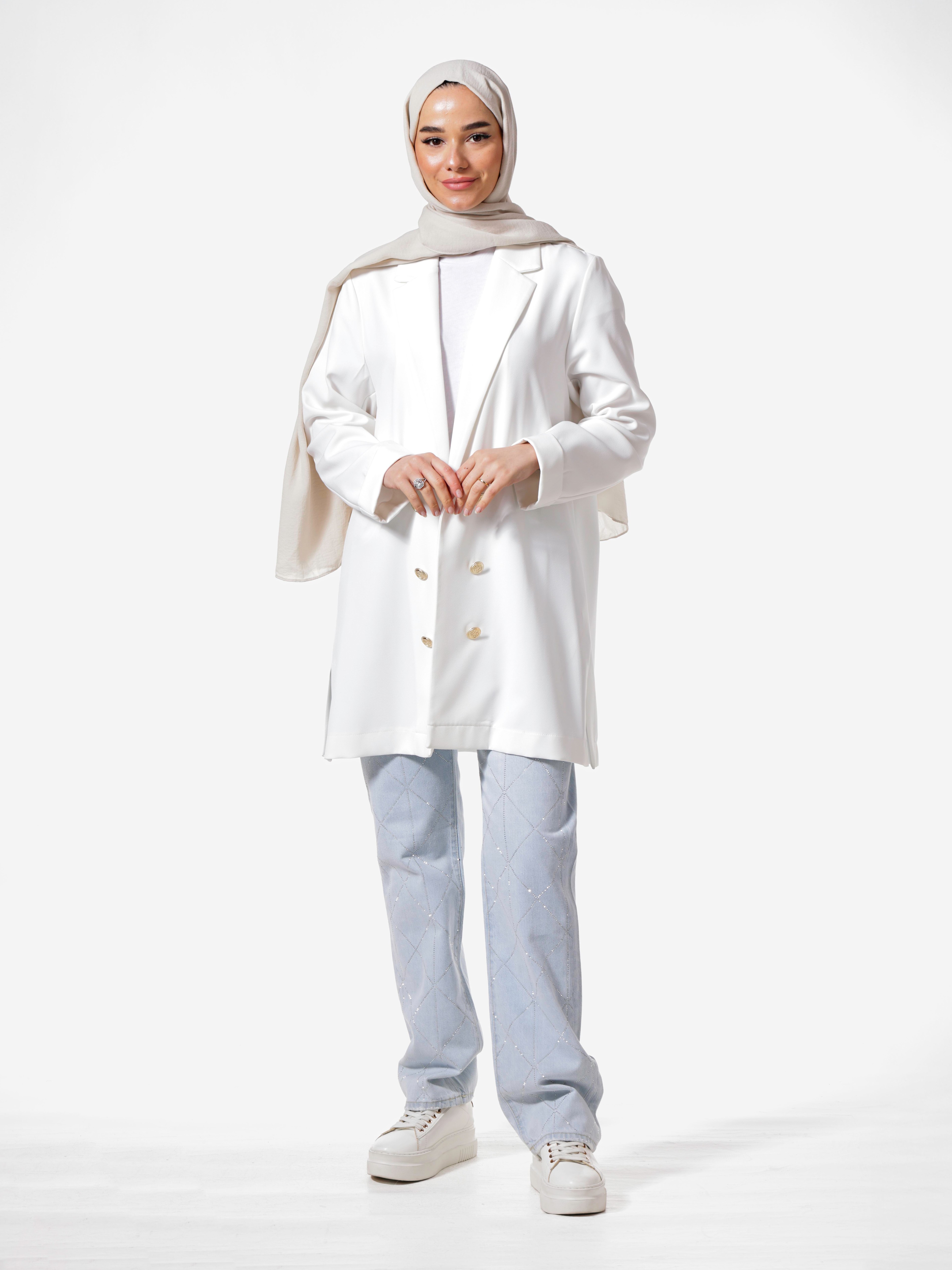 Heddy Düğmeli Astarsız Blazer Ceket 25225
