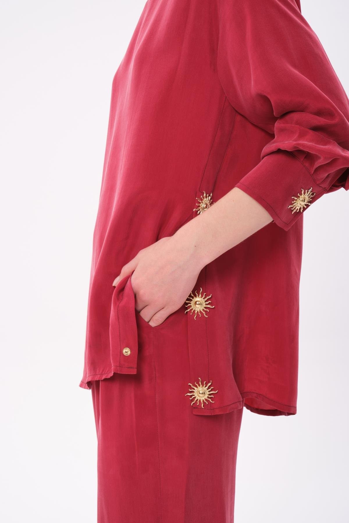 Missemramiss Seta Pantolonlu Takım 4786