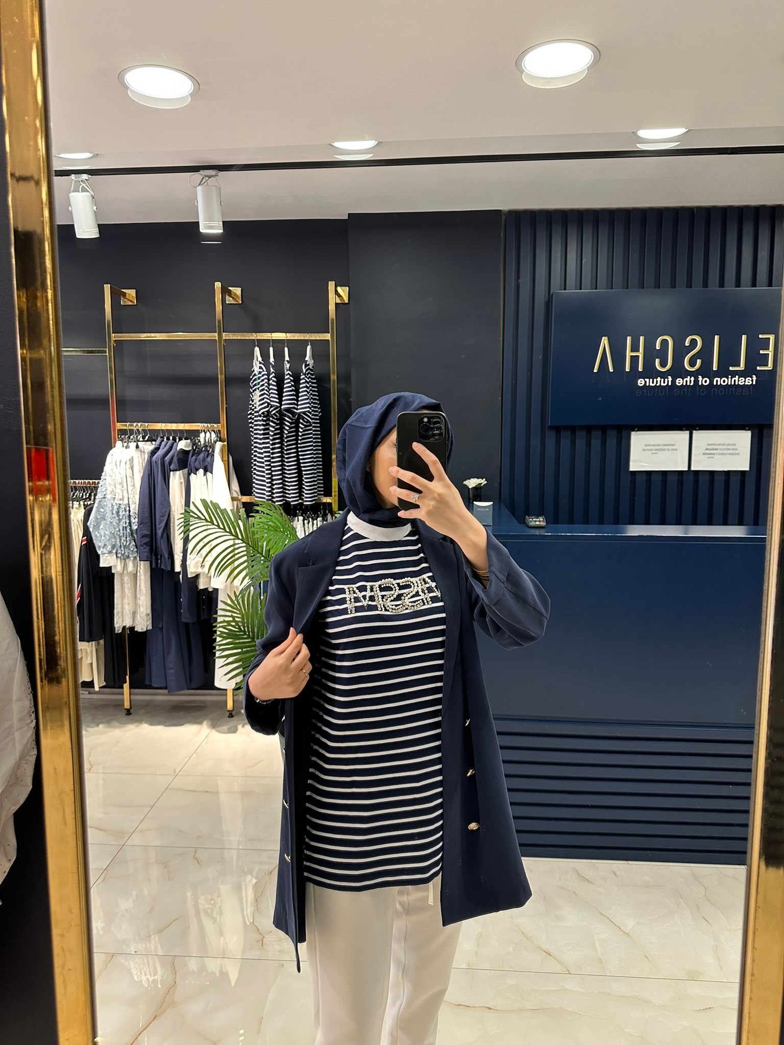 Missemramiss MMSM Taşlı Çizgili T-Shirt 4734