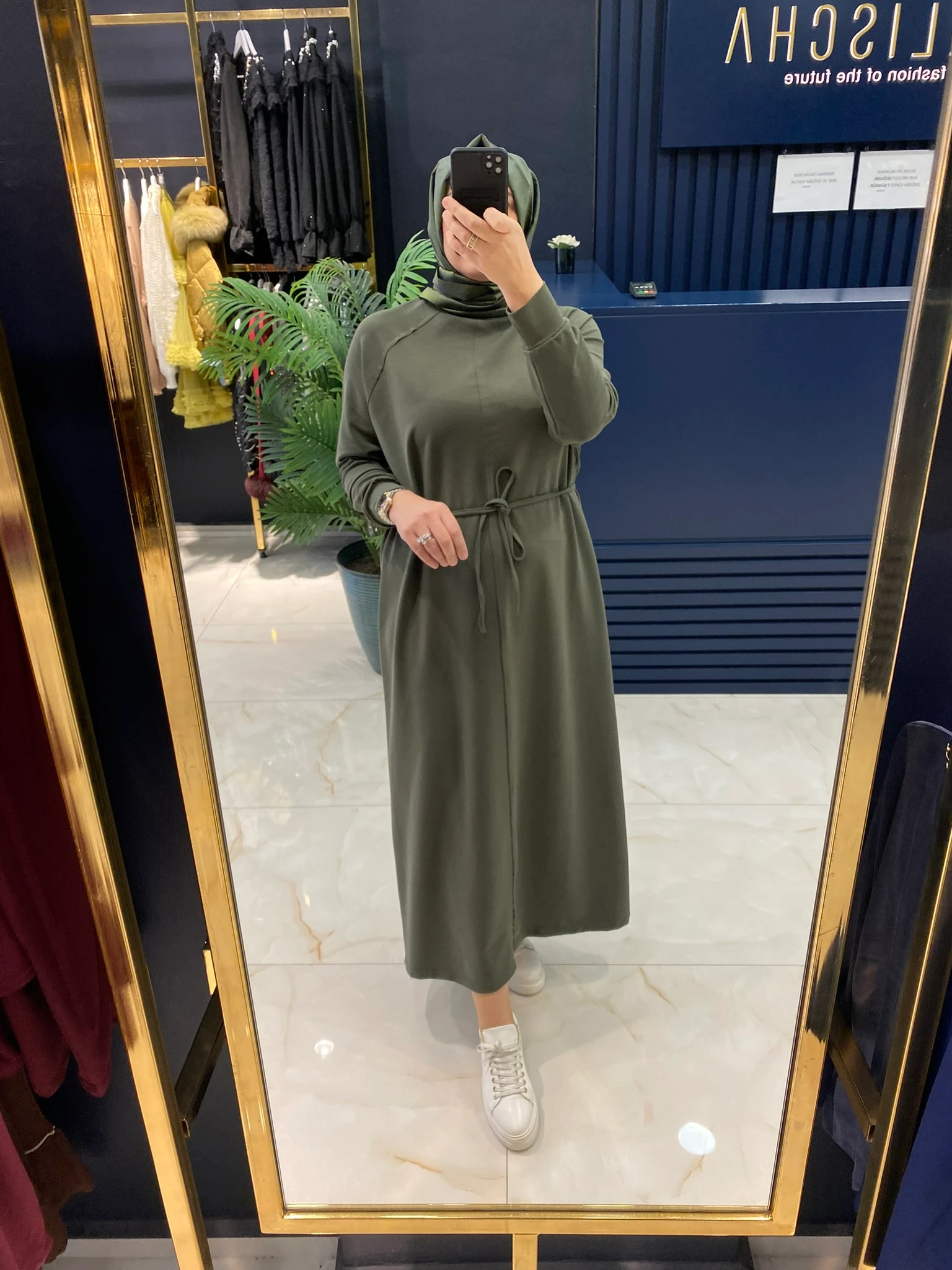 BELİSCHA REGLAN KOL ELBİSE 7029