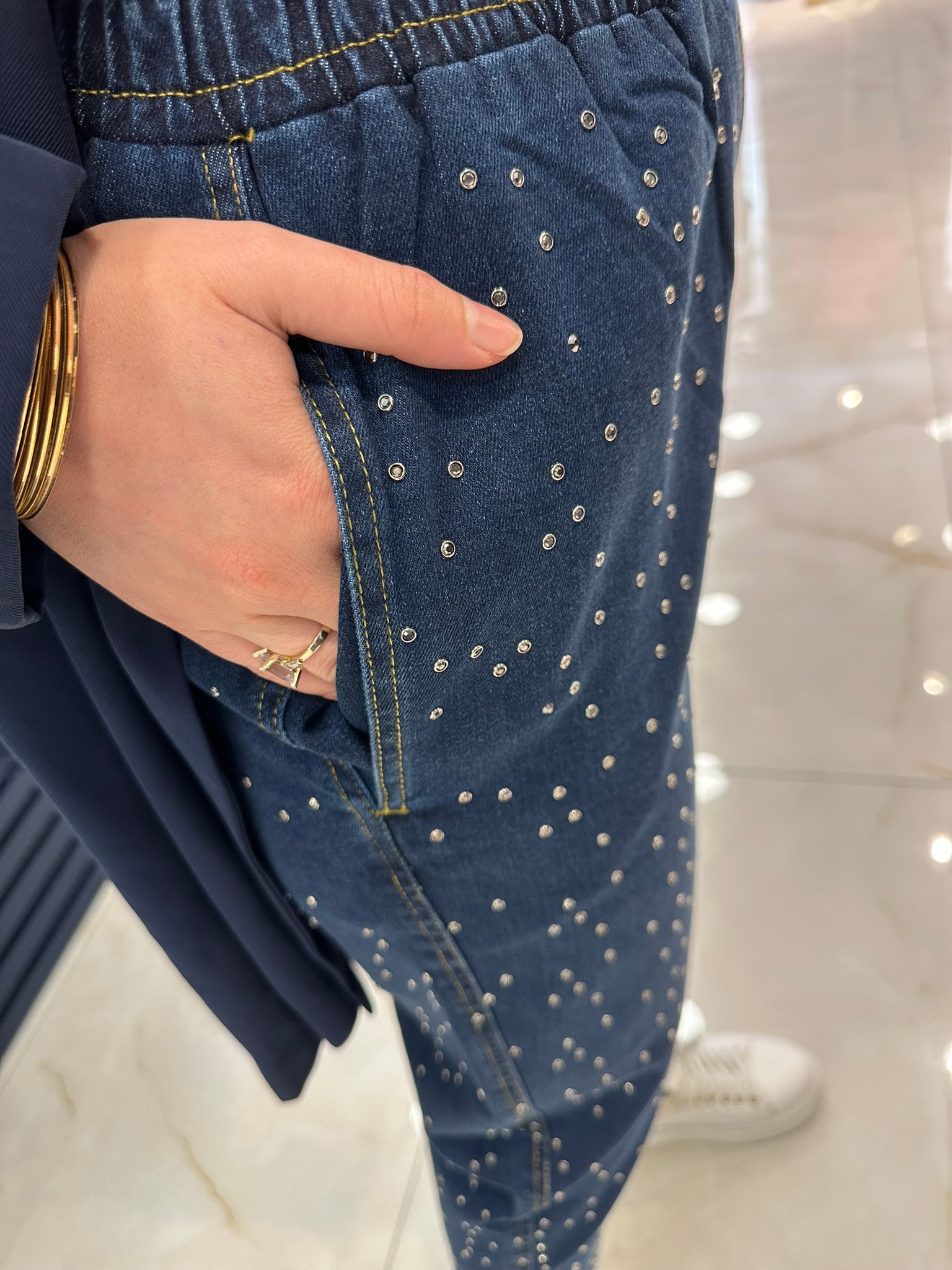 Missemramiss Denim Taşlı Pantolon 4810