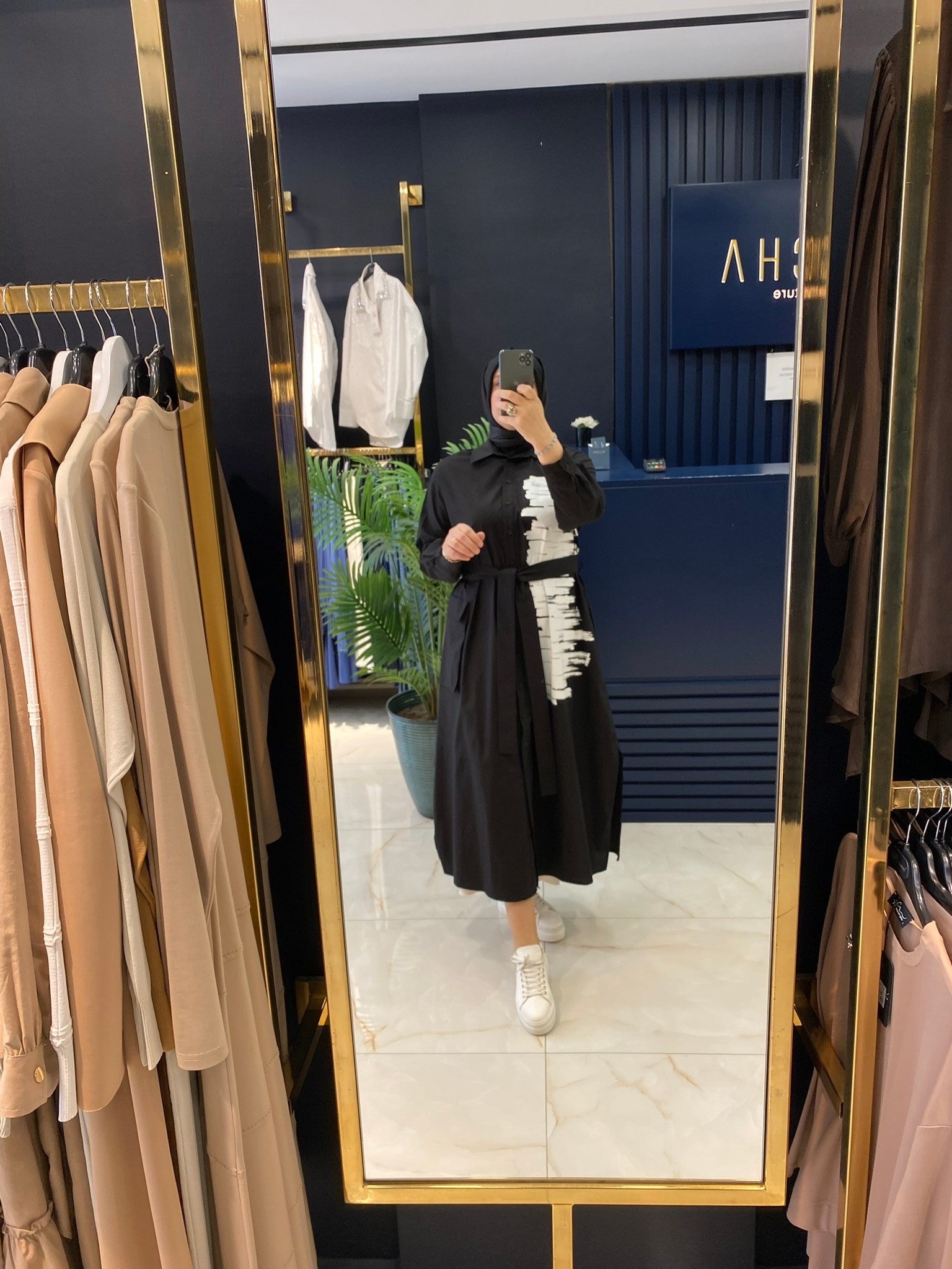 Heddy Tek Tarafı Baskı Detaylı Tunik 25219