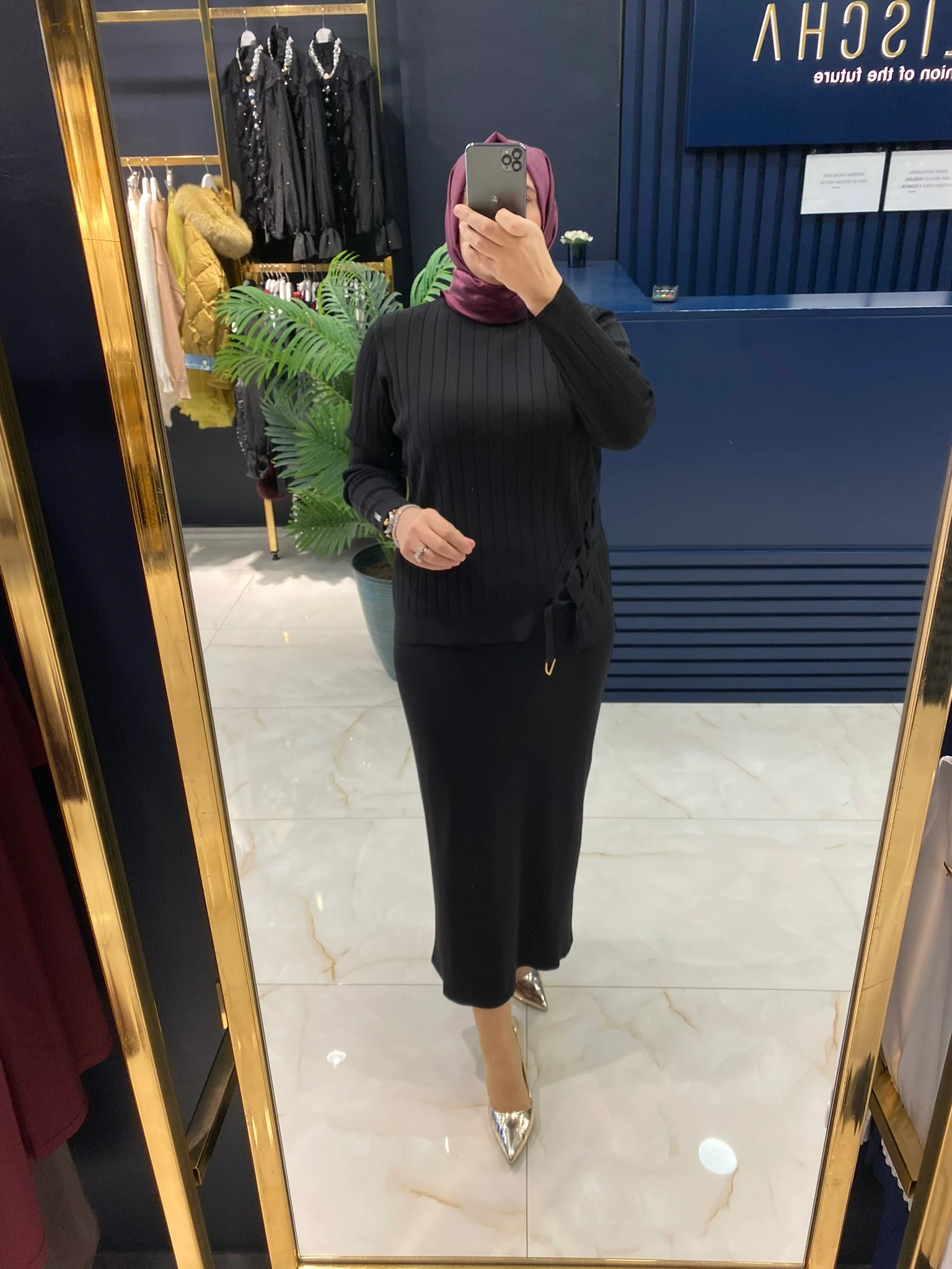 NİLİWİ TRİKO 3090 YANI VEREV PARÇALI TUNİK