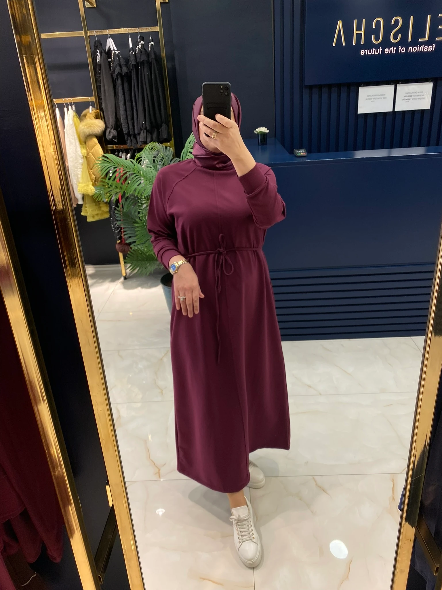 BELİSCHA REGLAN KOL ELBİSE 7029