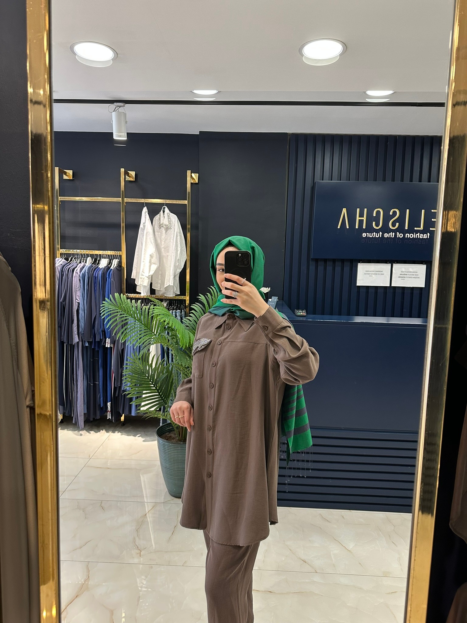 Heddy Ön Cebi İşlemeli Keten Pantolonlu Takım 25413