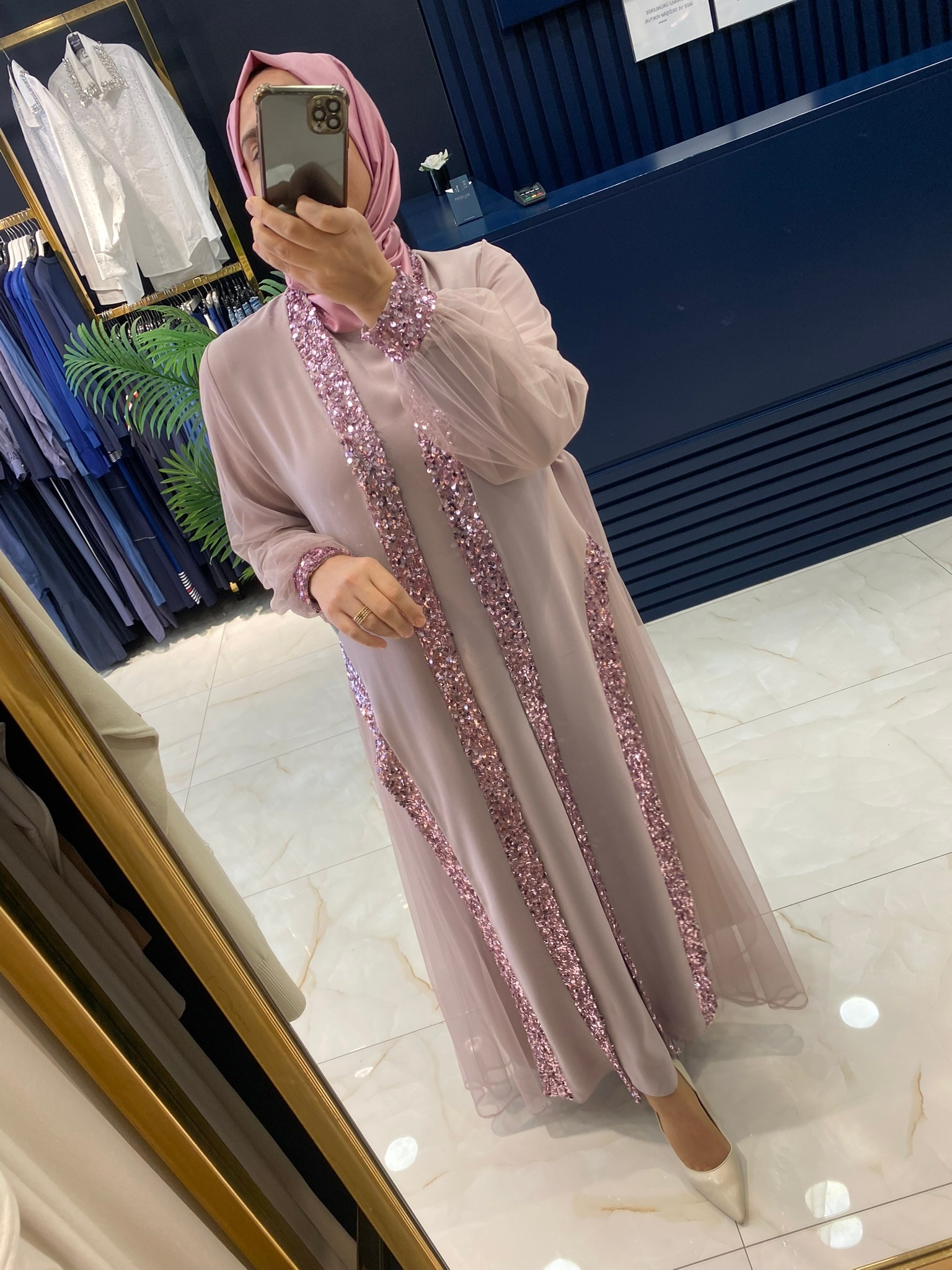 Heddy Pul Detaylı Abaya 10602