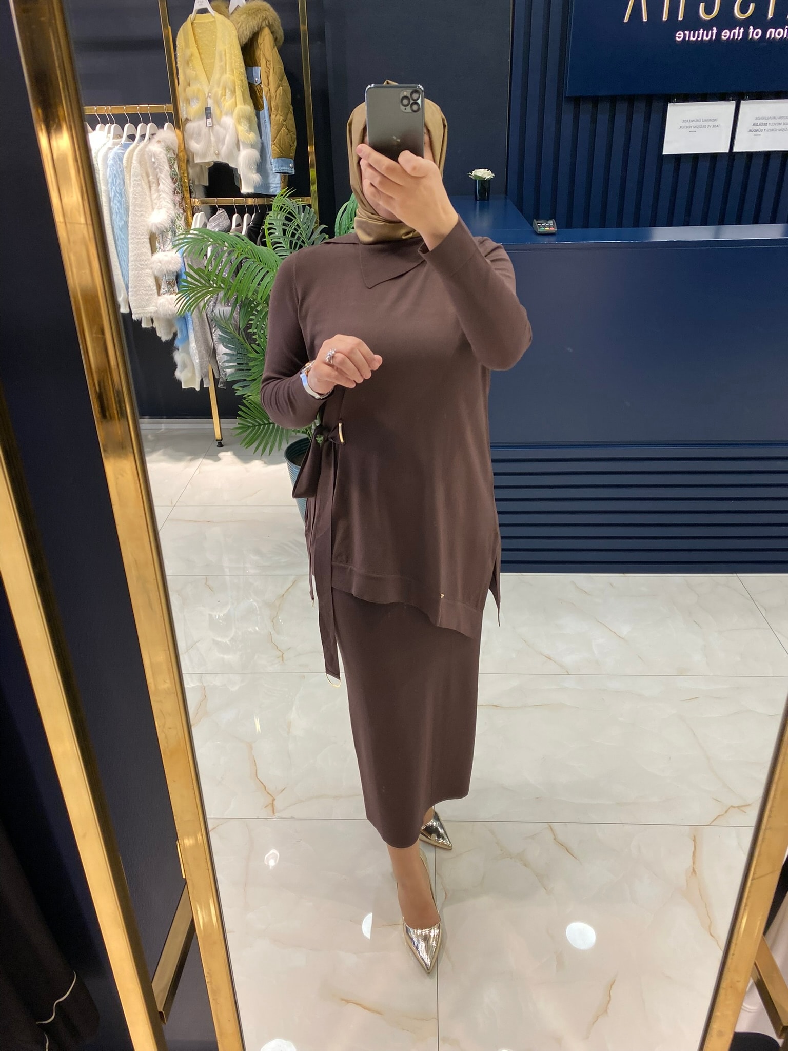 NİLİWİ TRİKO 3106 YANDAN BAĞLAMALI TUNİK