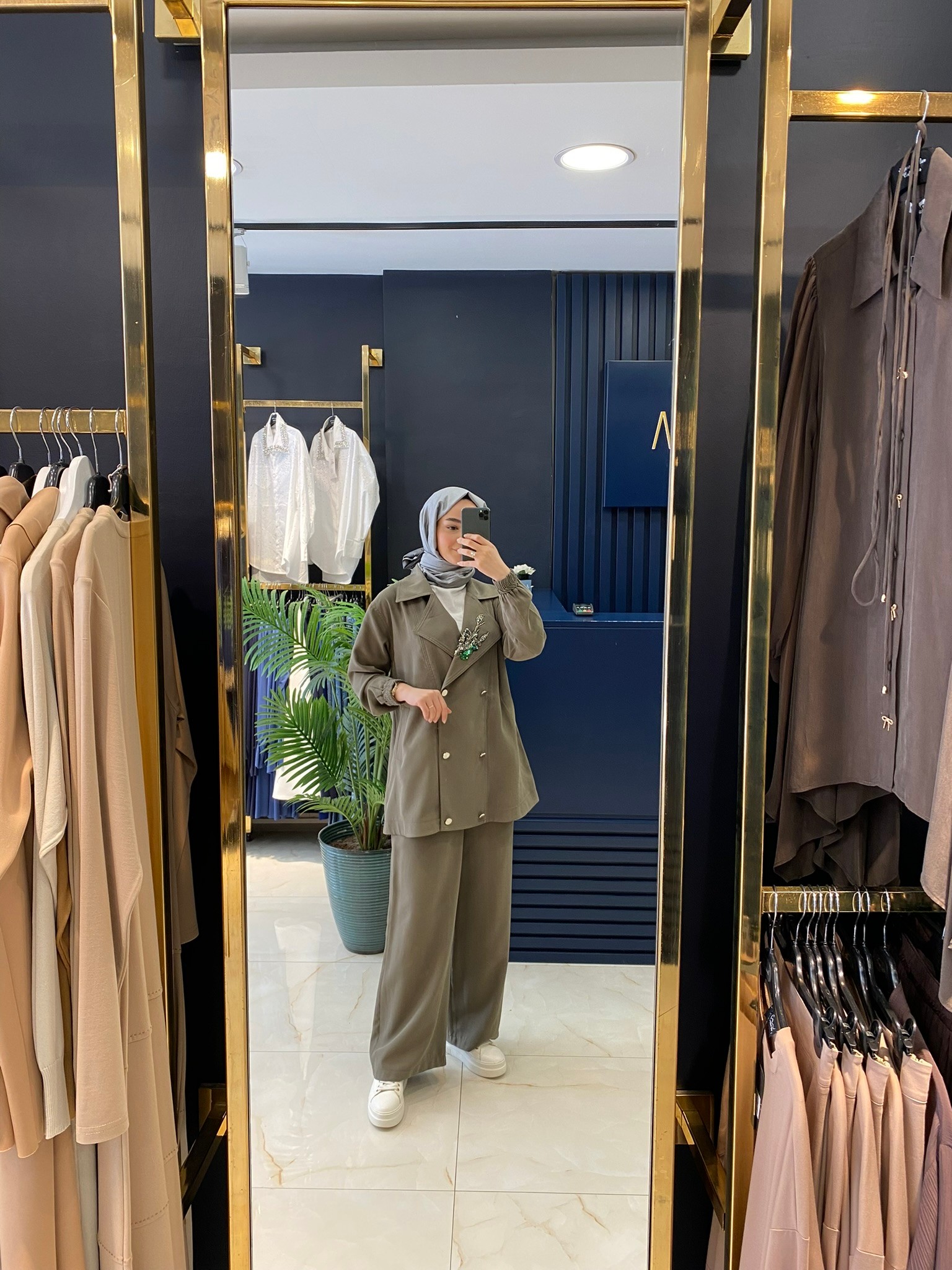 Heddy Ceketi Pul Detaylı Pantolonlu Takım 25415