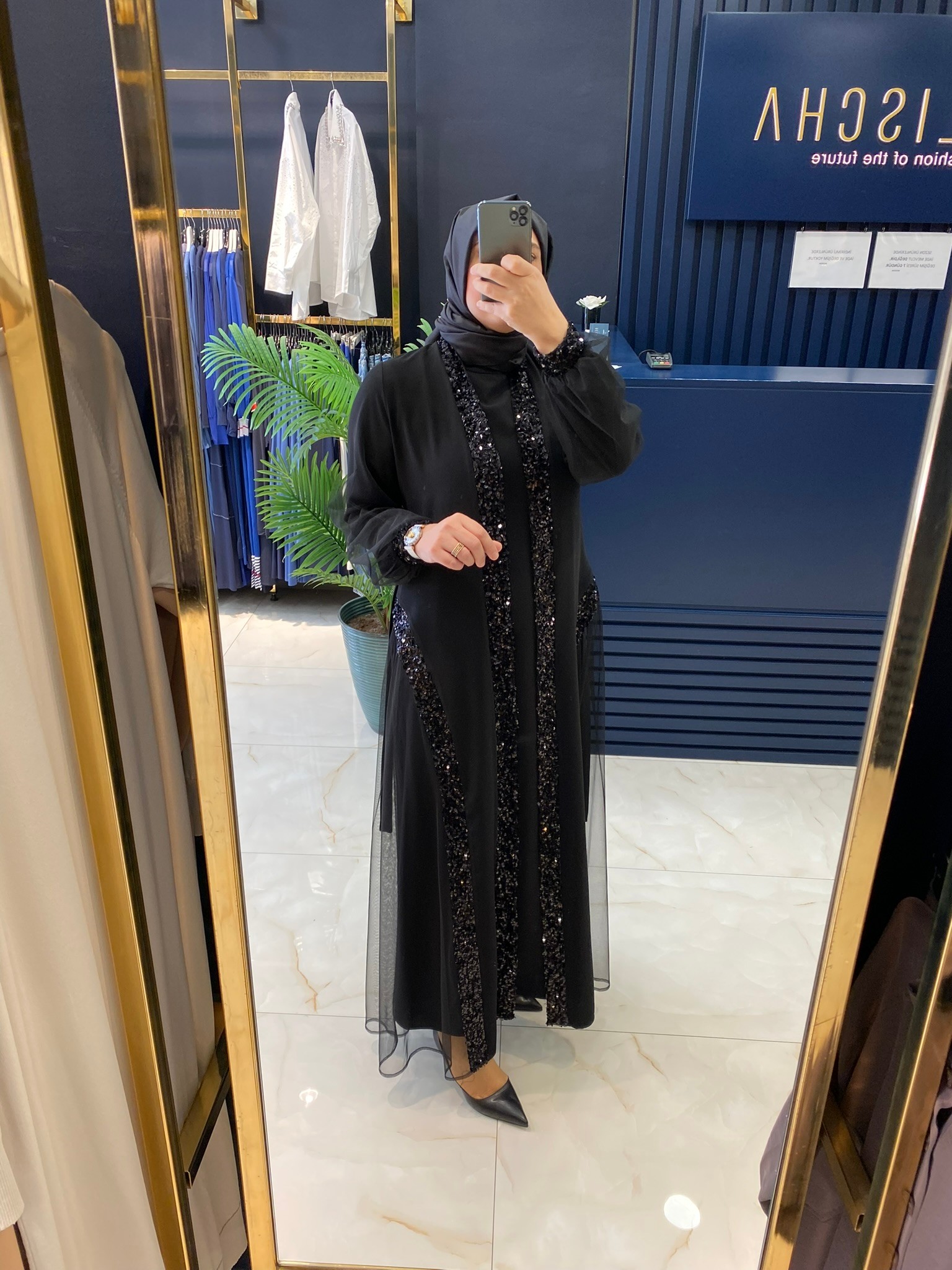 Heddy Pul Detaylı Abaya 10602