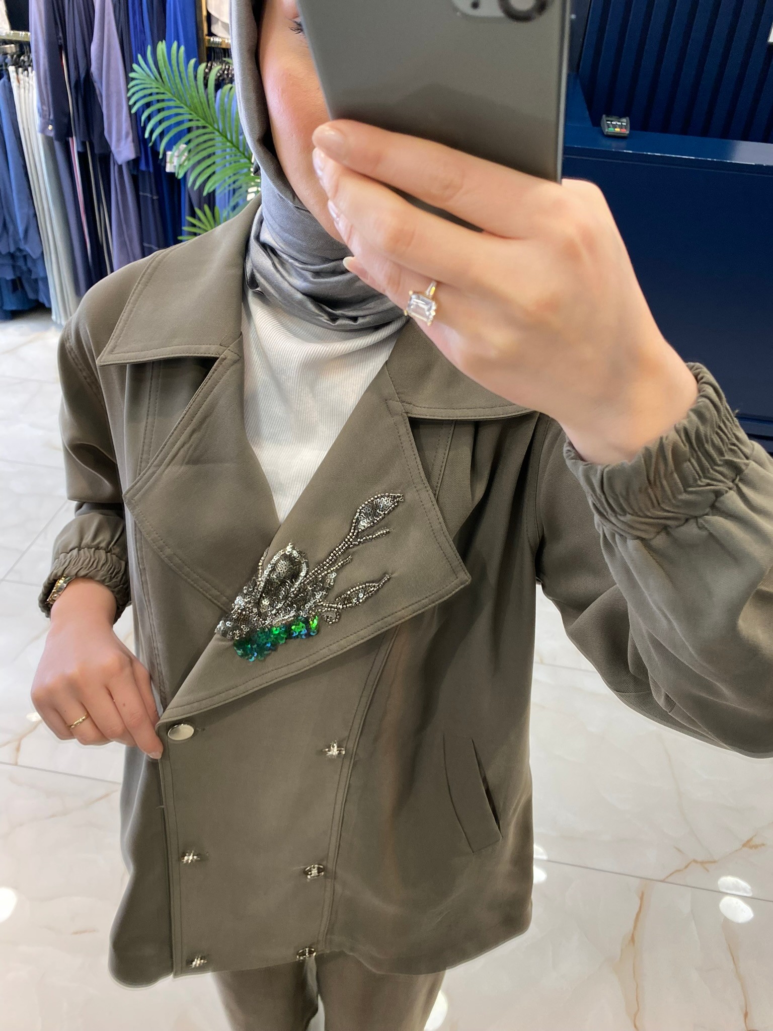 Heddy Ceketi Pul Detaylı Pantolonlu Takım 25415
