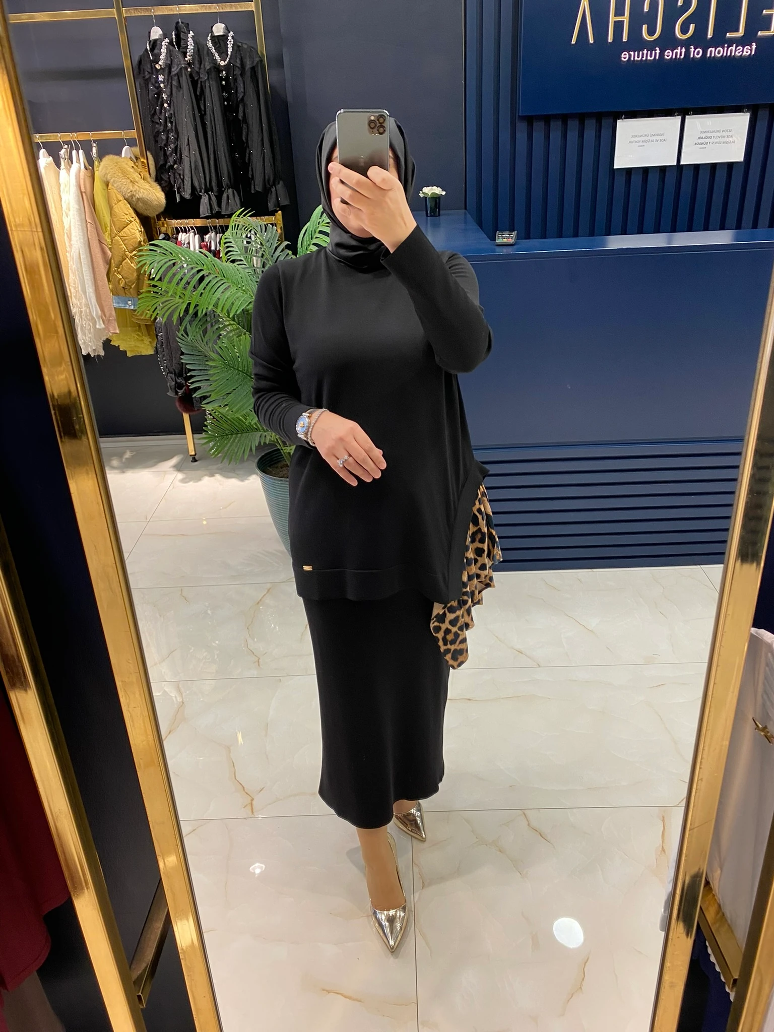 NİLİWİ TRİKO 3109 KUMAŞ GARNİLİ TUNİK