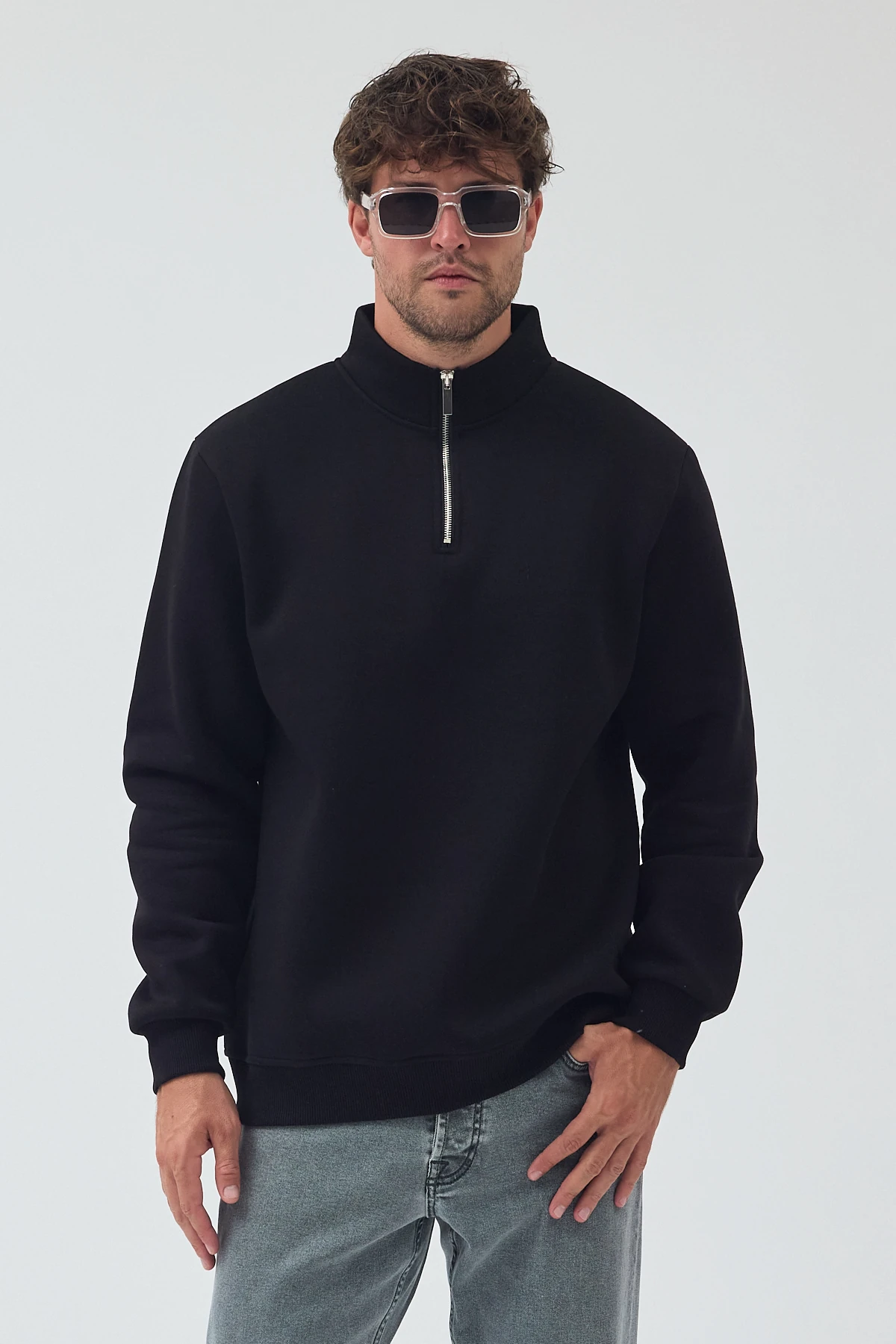Yarım Fermuarlı Sweat