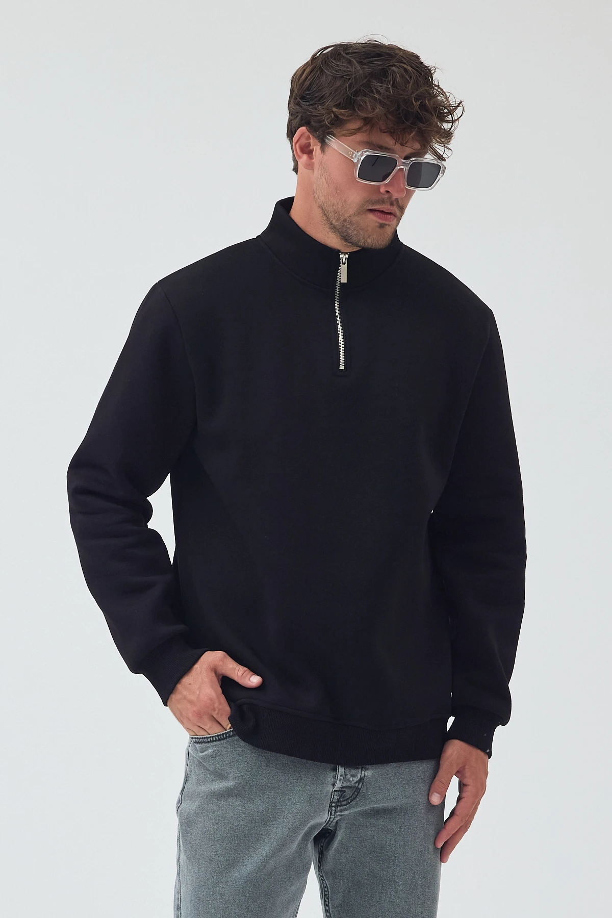 Yarım Fermuarlı Sweat