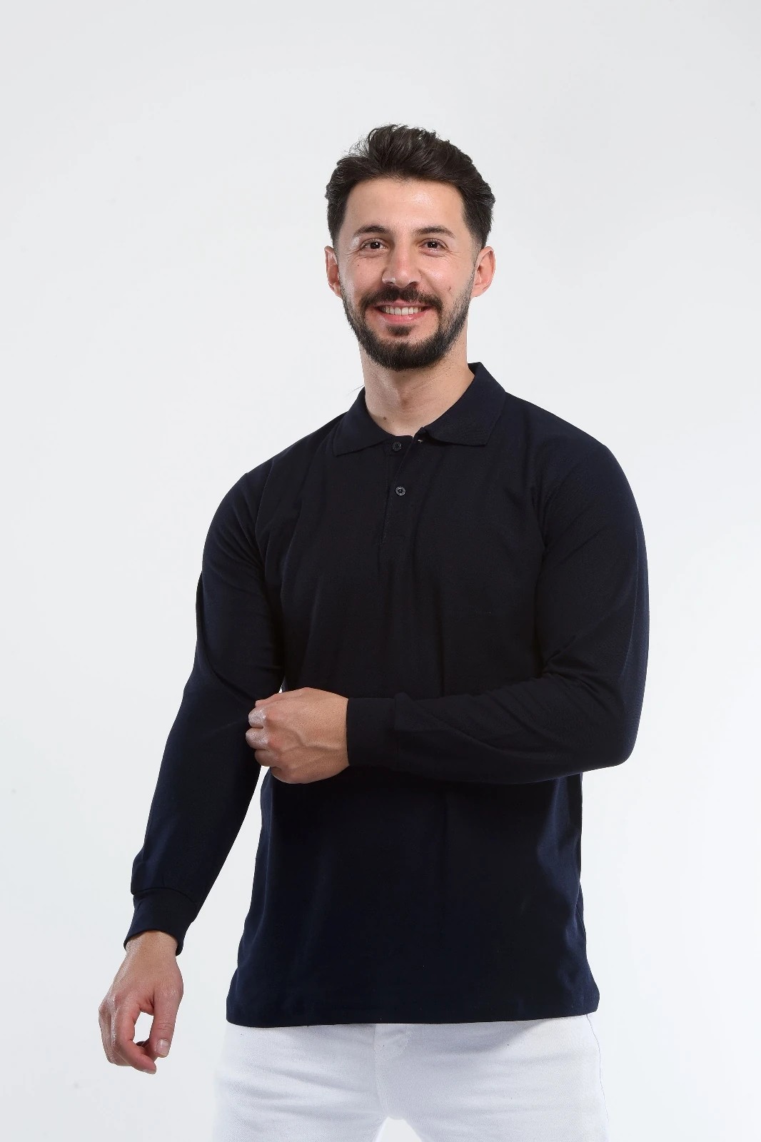 2 İplik Polo Yaka Sweat