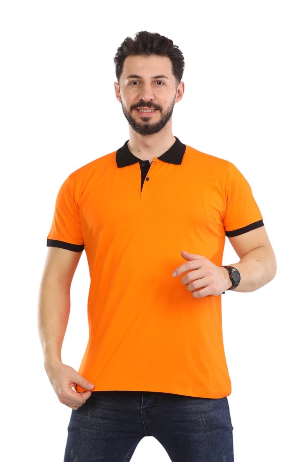 Kelebek Model Polo Yaka Tişört