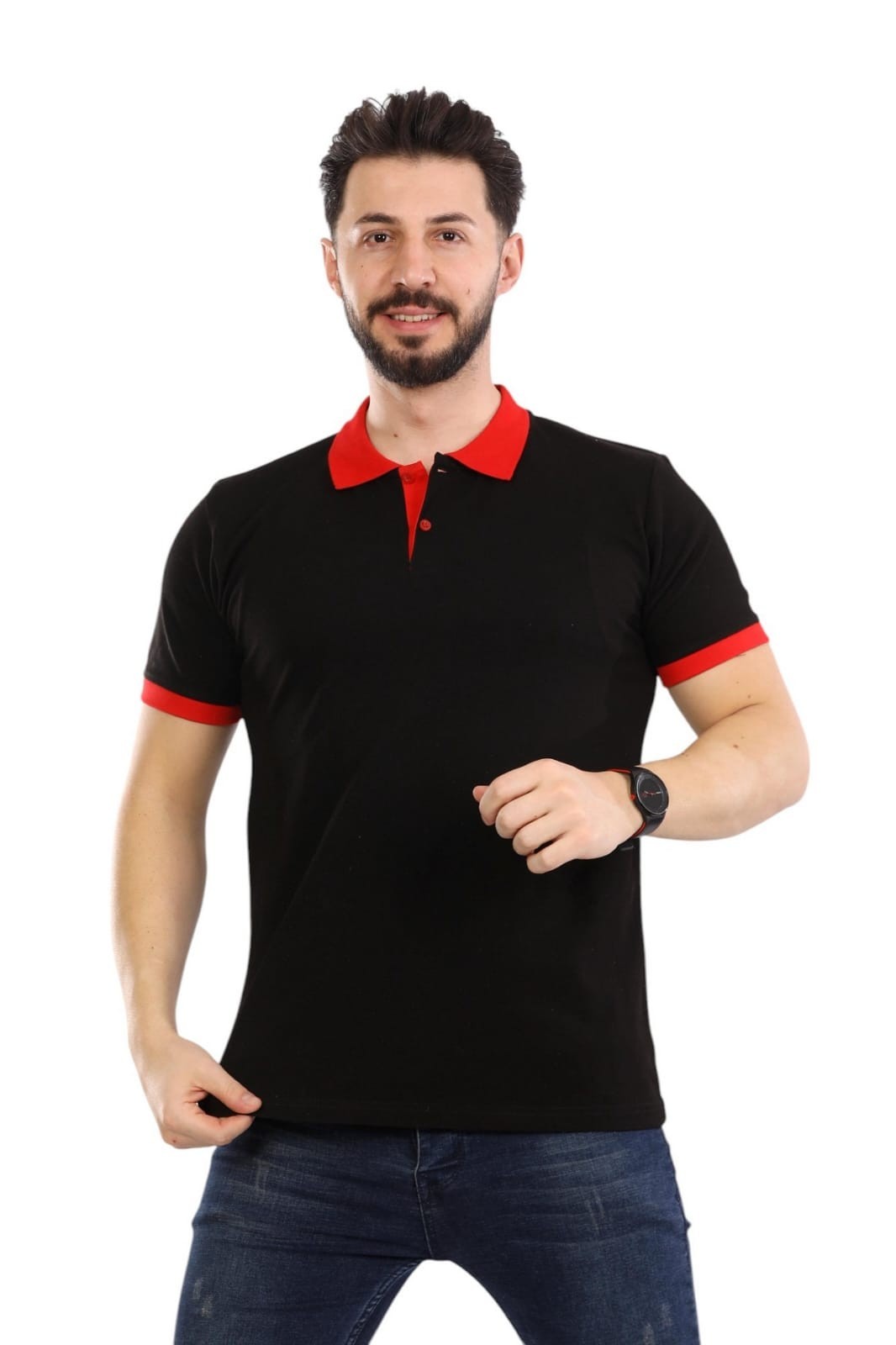 Kelebek Model Polo Yaka Tişört