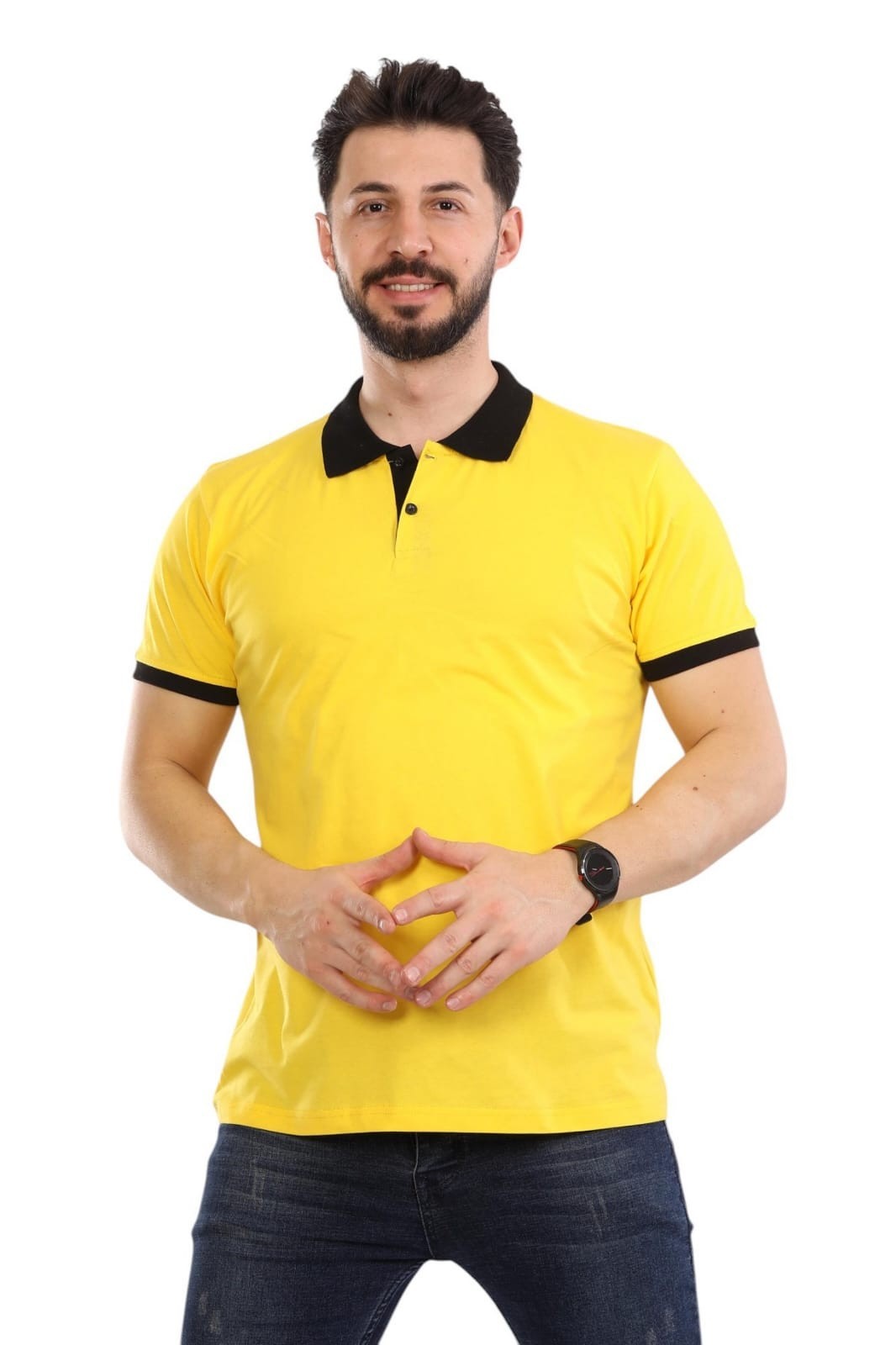 Kelebek Model Polo Yaka Tişört