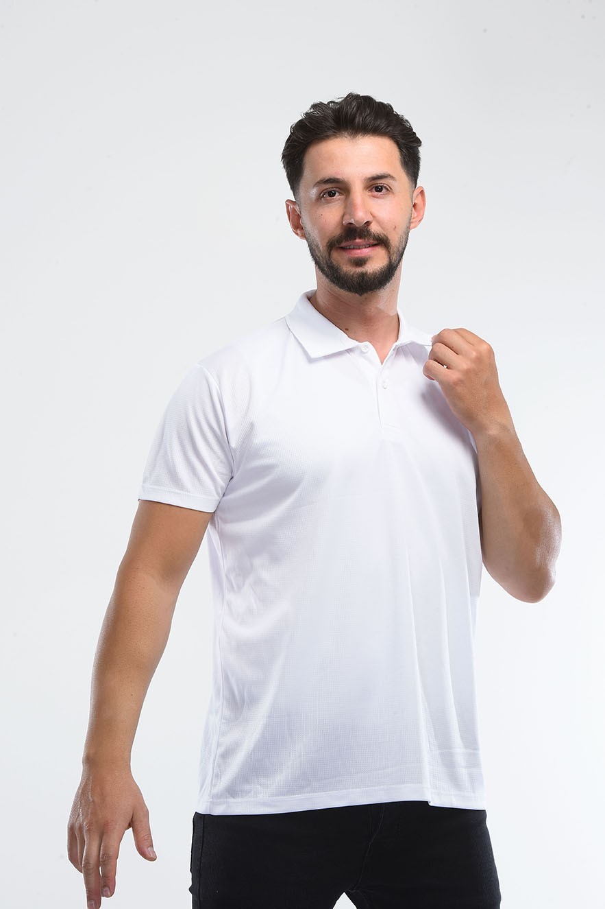  Drytouch Polo Yaka Kısa Kollu Tişört 