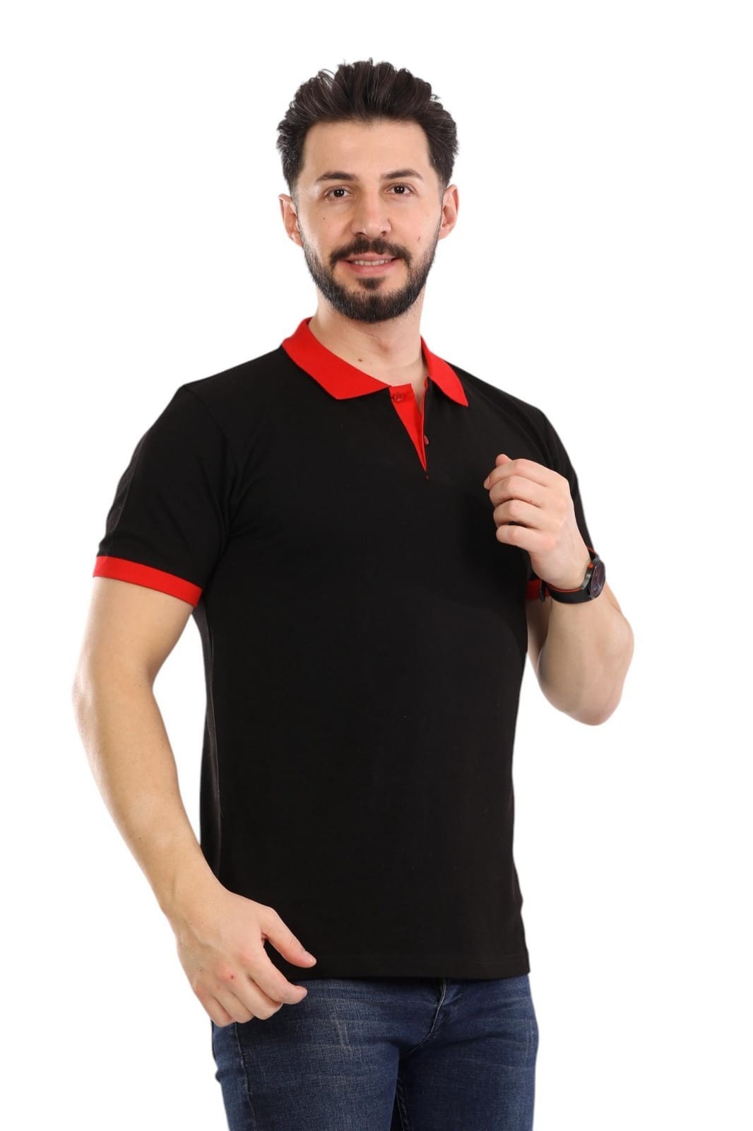 Kelebek Model Polo Yaka Tişört