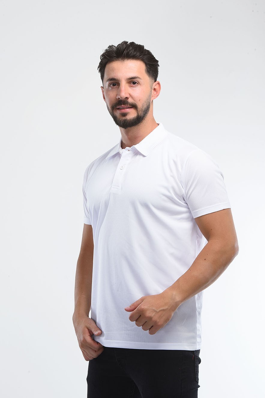  Drytouch Polo Yaka Kısa Kollu Tişört 