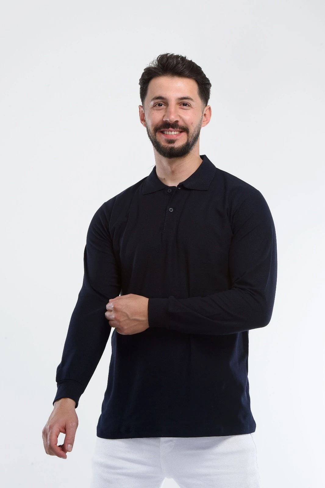 3 İplik Polo Yaka Sweat