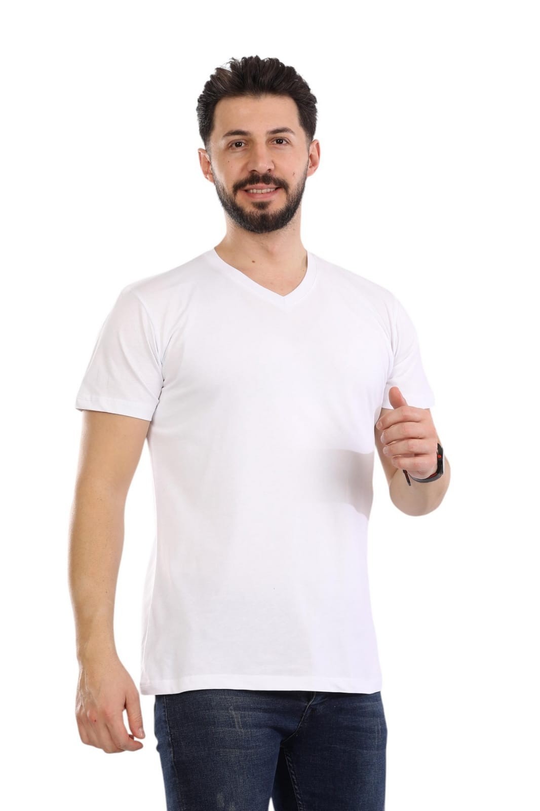V Yaka Tişört