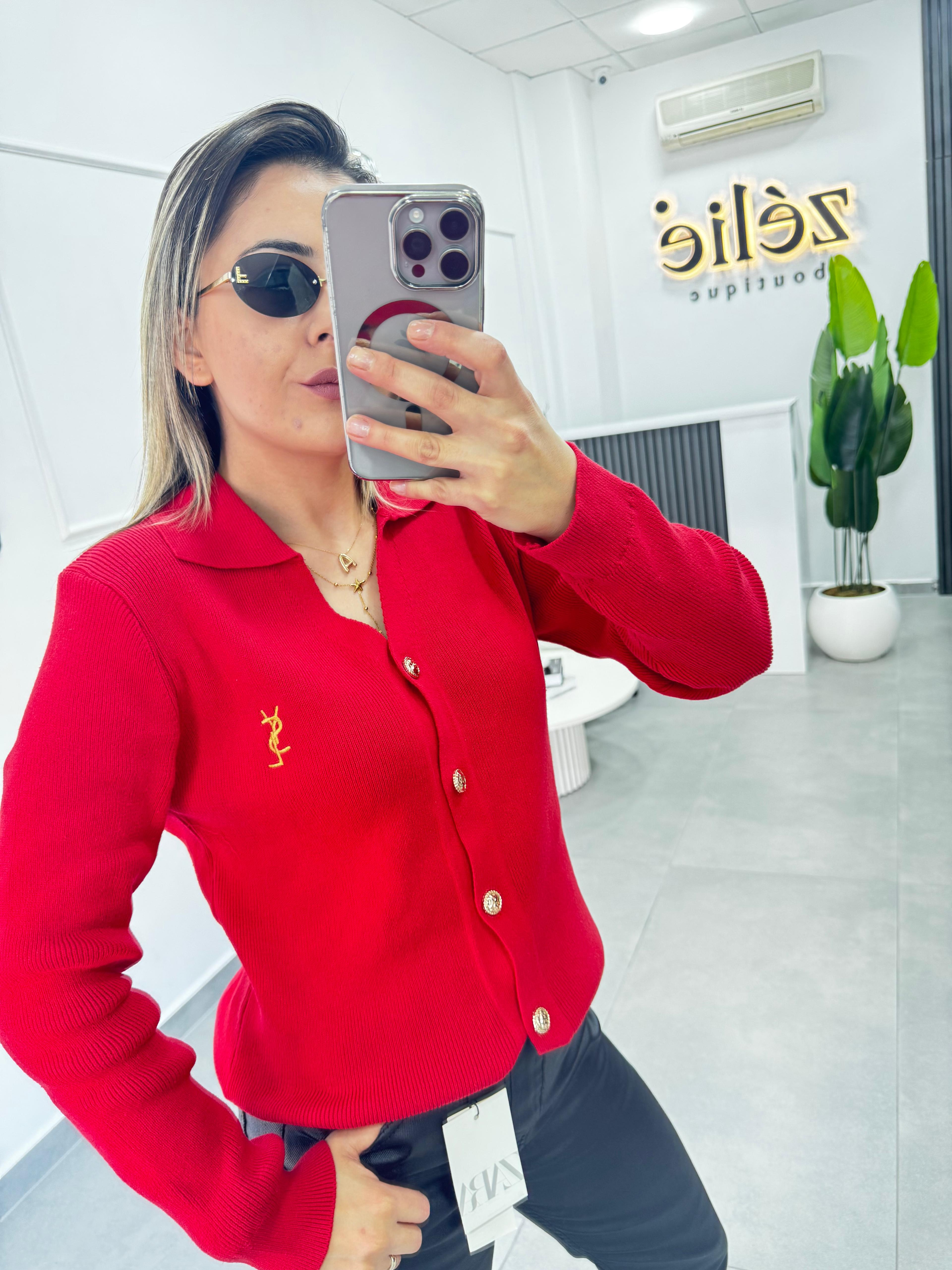 Gold Nakışlı Hırka 