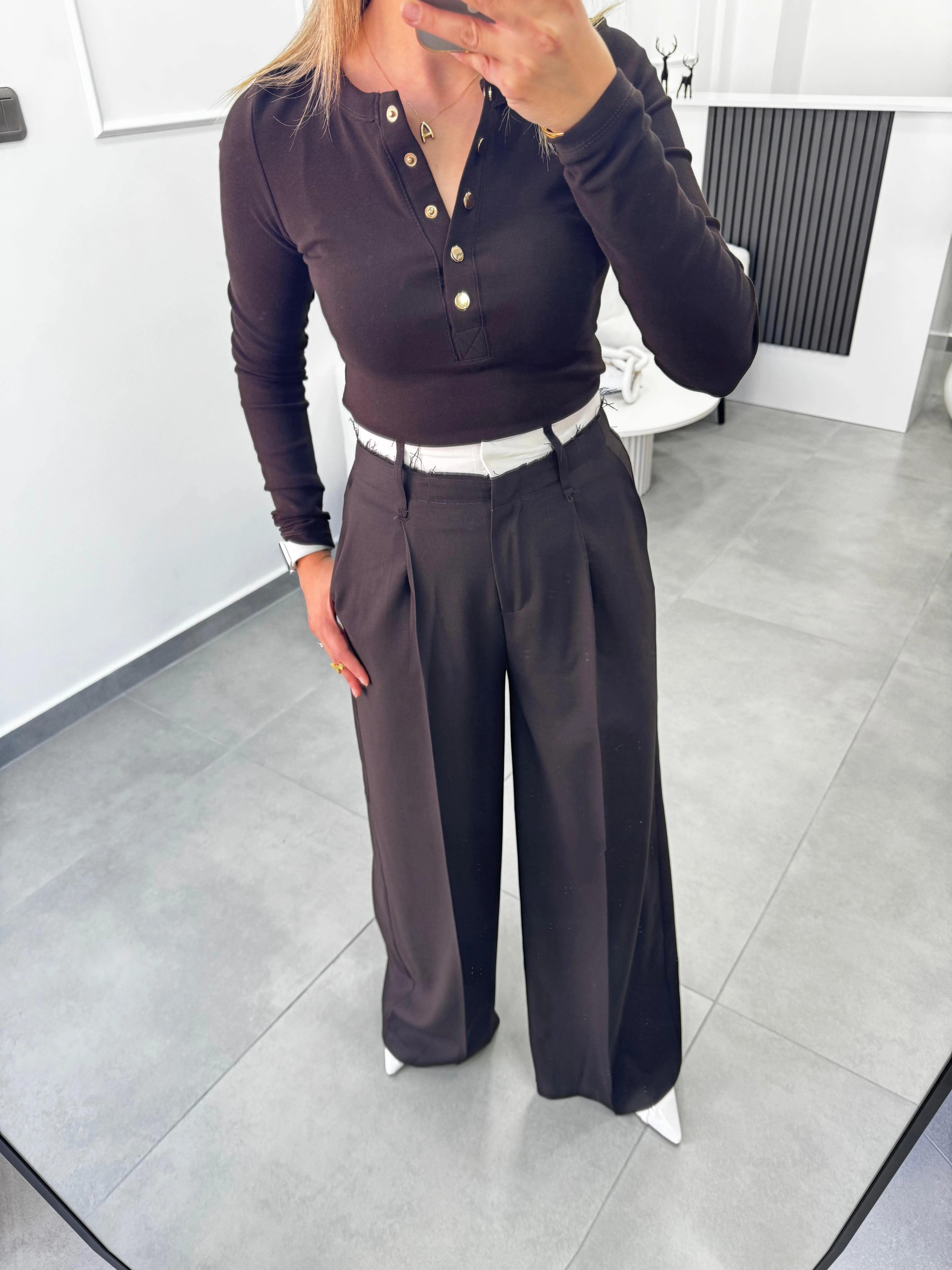 Çift Görünümlü Palazzo Pantolon