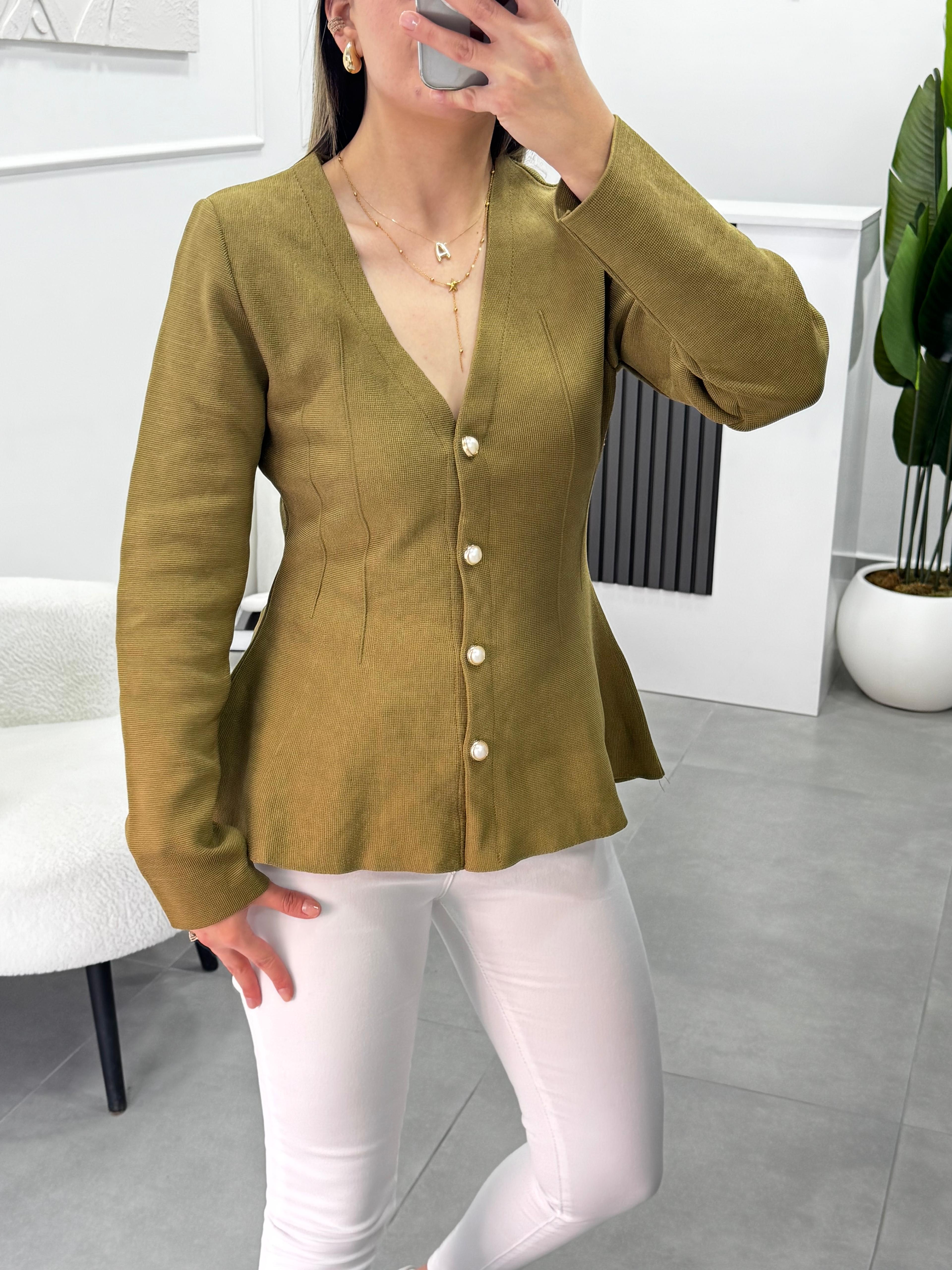 Triko Hırka - yeşil