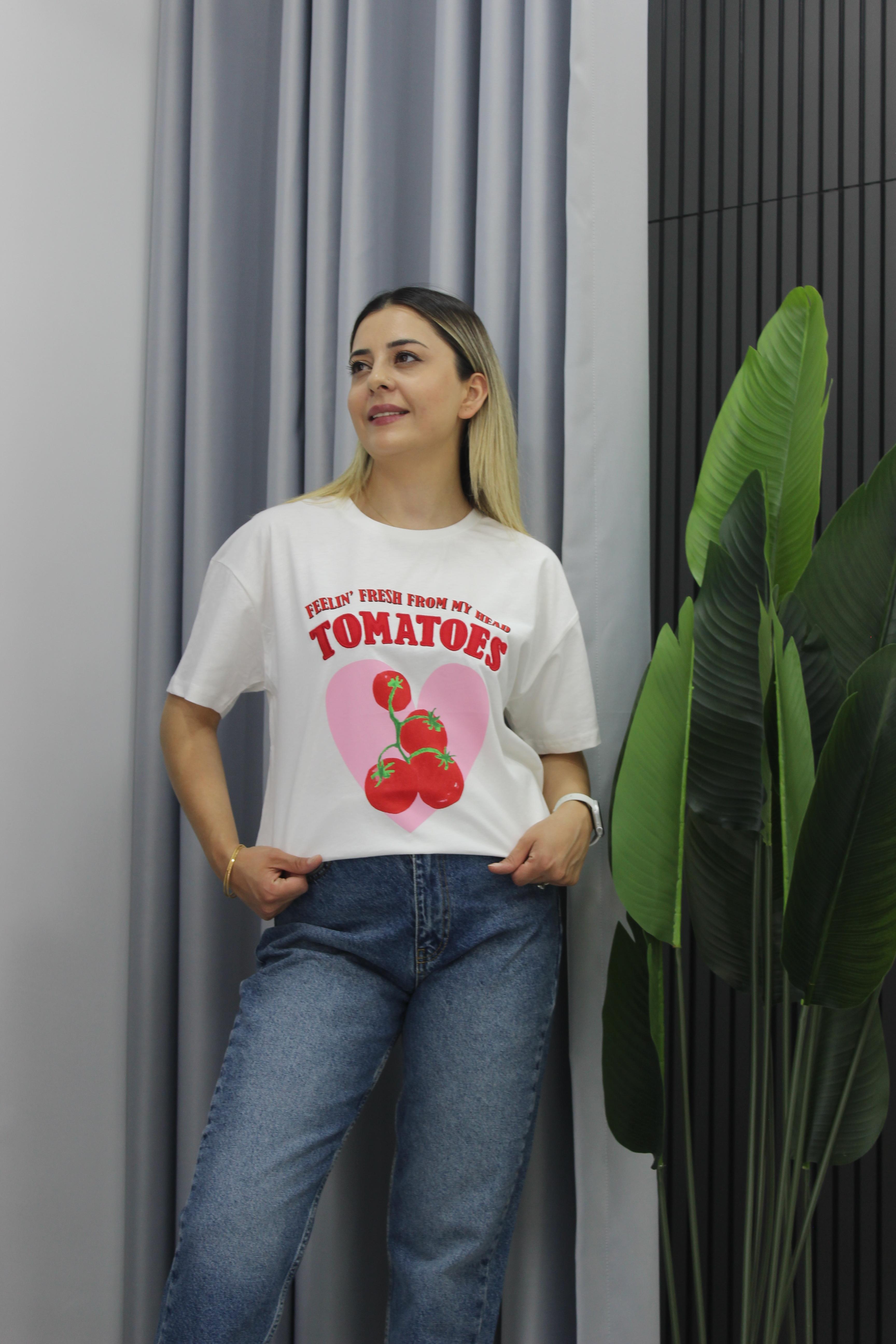 Tomato Desenli Tişört 