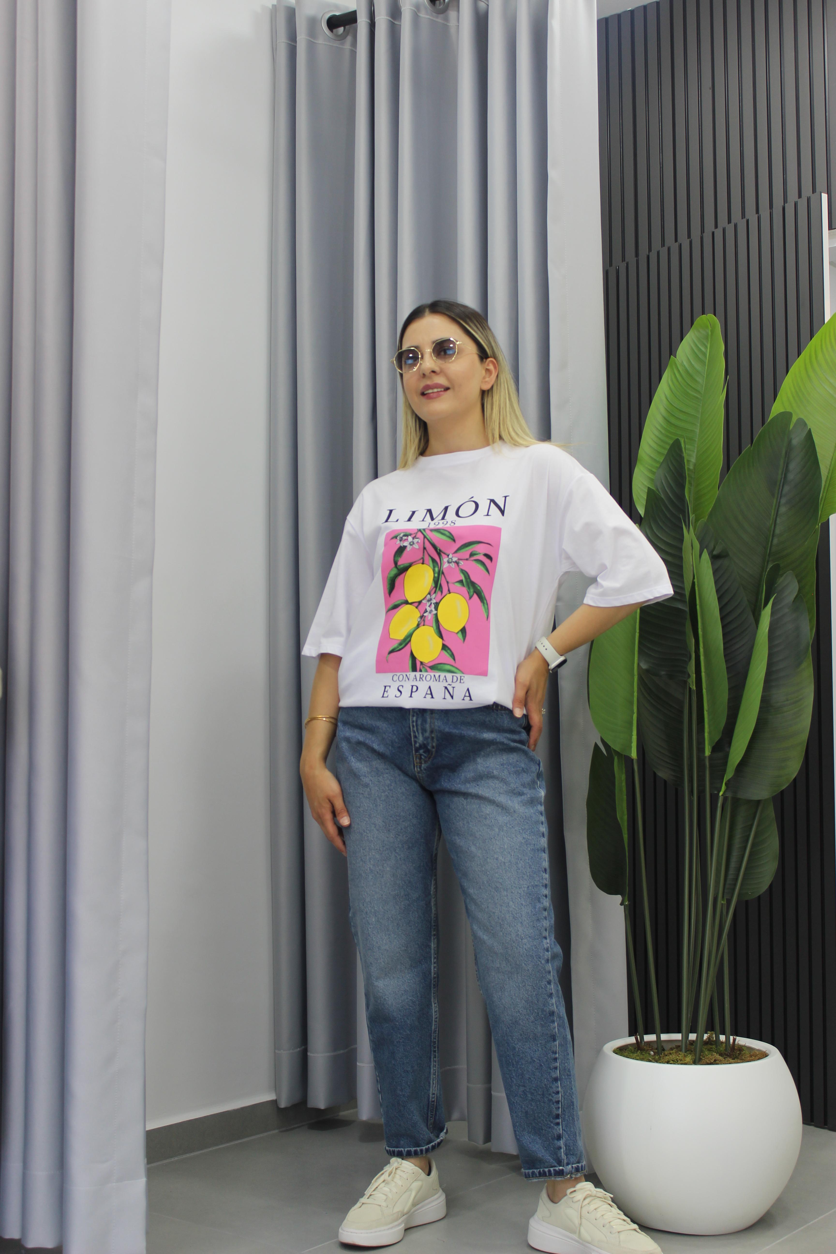Limon Baskılı Tişört